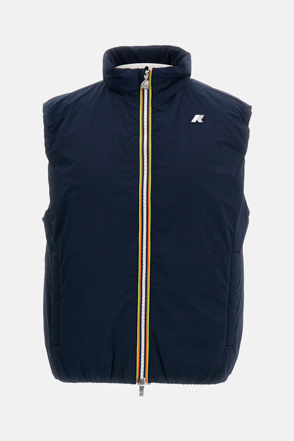 K-way Valen Stretch Nylon Sleeveless Jacket In Blue