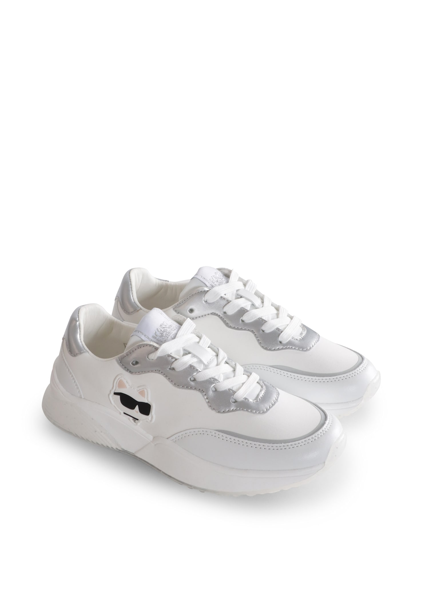 Karl Lagerfeld Logo-print Sneakers In White