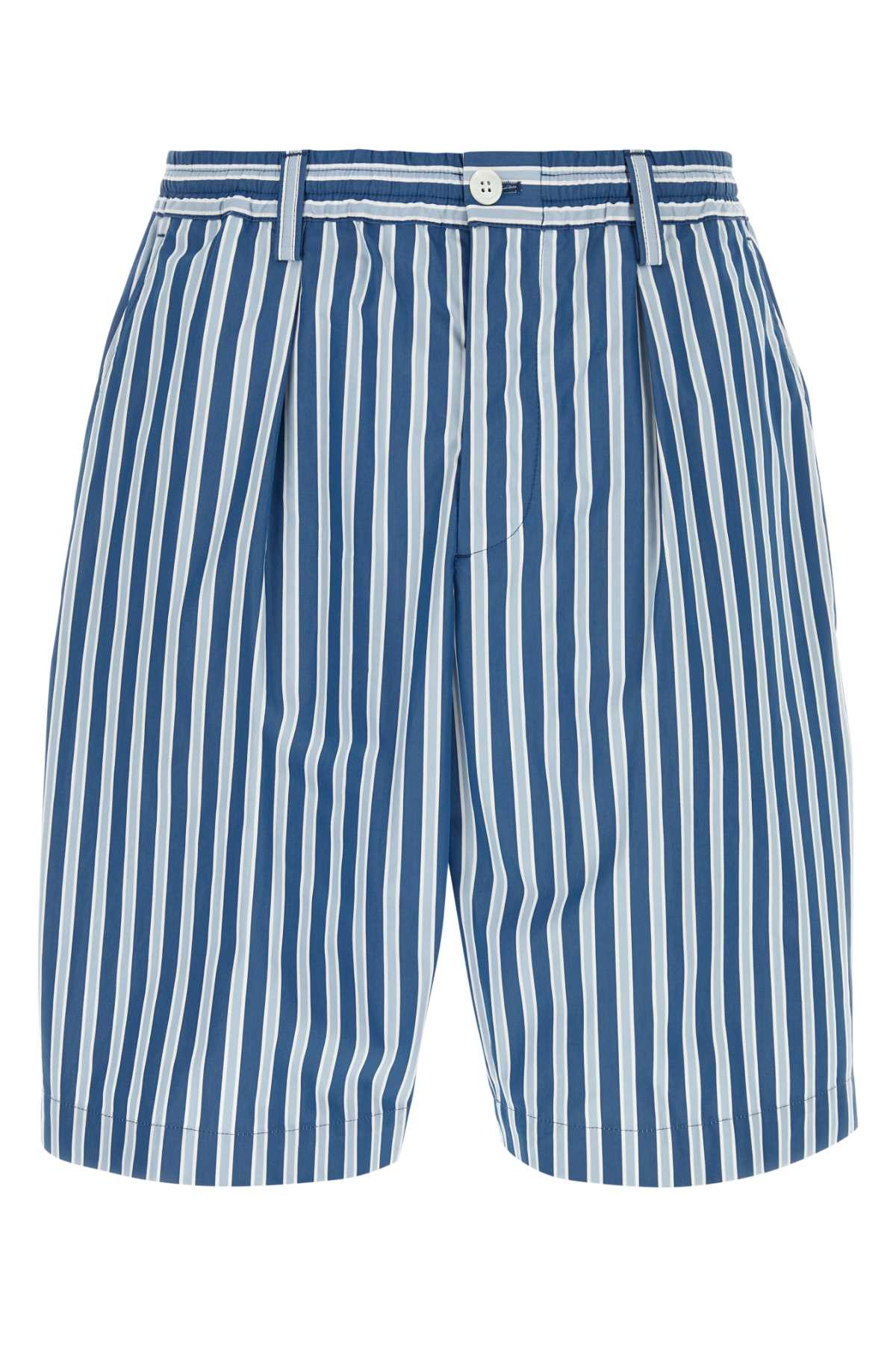 Printed Cotton Bermuda Shorts