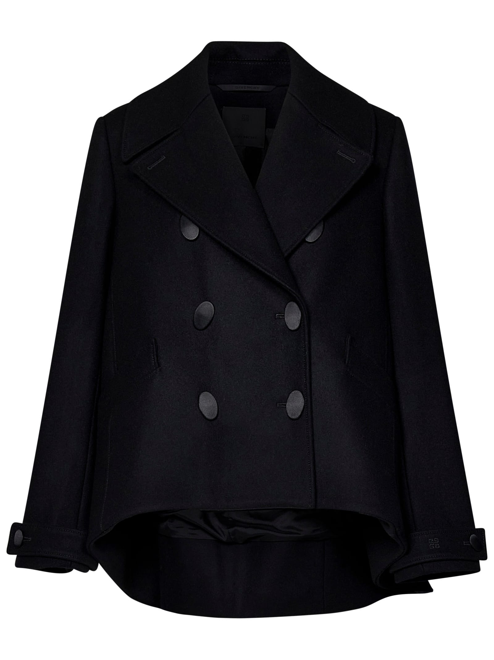 Shop Givenchy Coat In Black