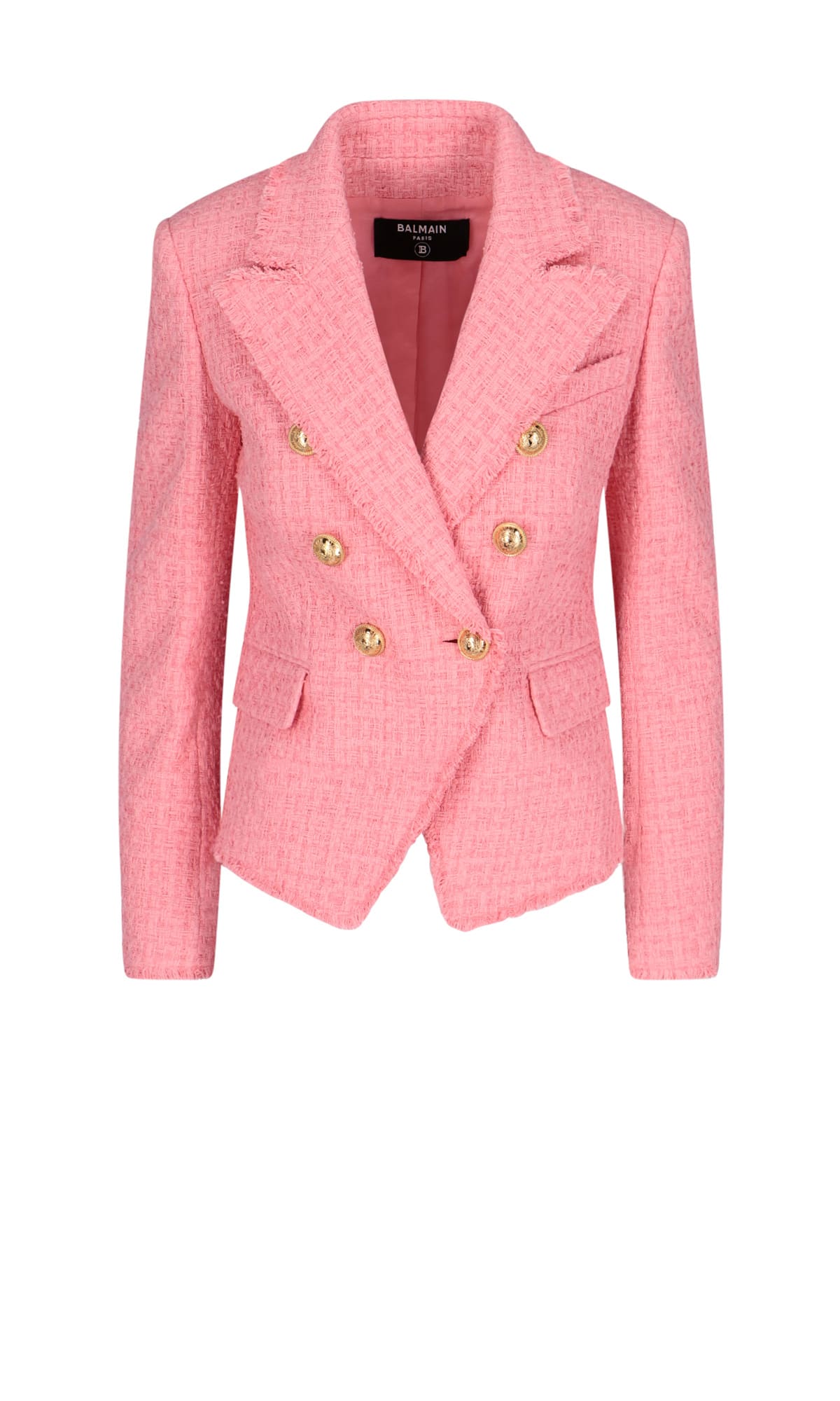 Rynke panden Fancy kjole Ferie Shop Balmain Blazer In Pink