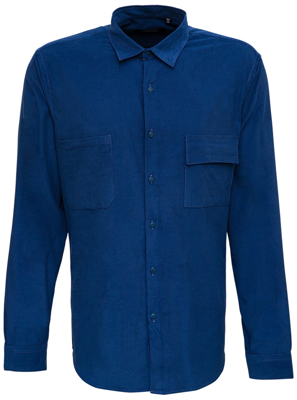 costumein Blue Cotton Shirt With Pockets