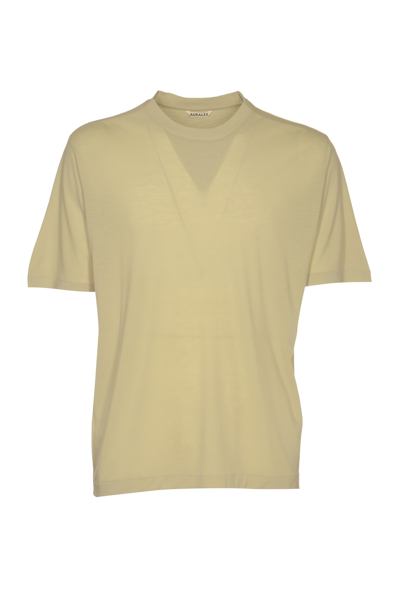 Shop Auralee Super Soft Wool Jersey T-shirt In Light Green