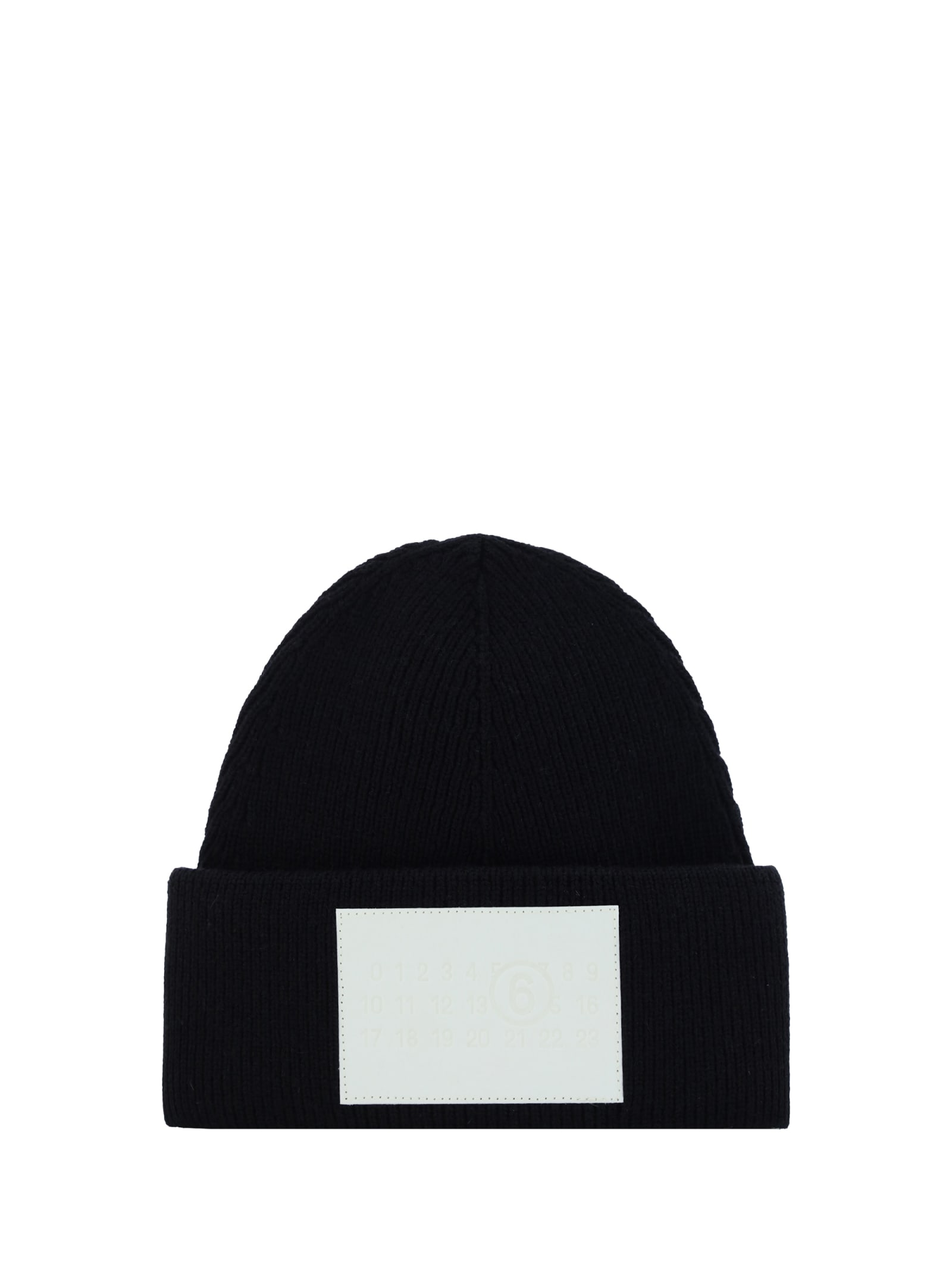 Shop Mm6 Maison Margiela Beanie Hat In Black