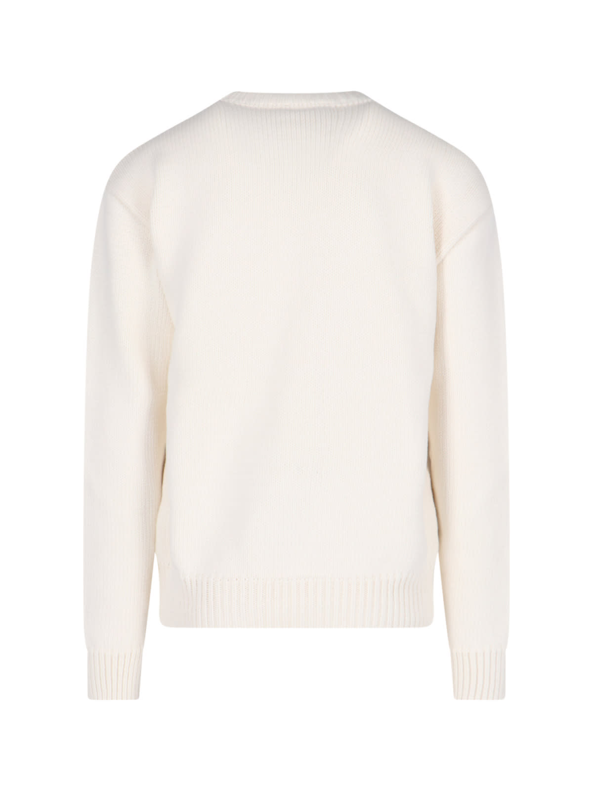 Shop Off-white Logo Sweater In Crema