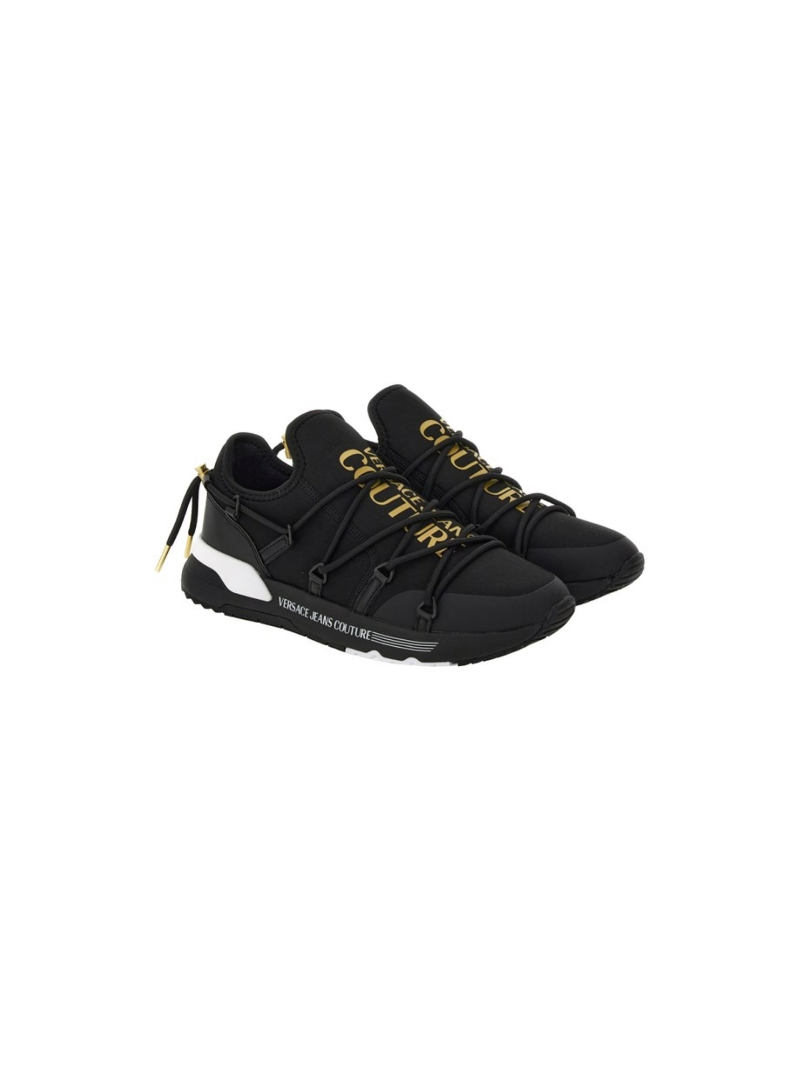 Versace Jeans Couture Mens Sneakers Black And Gold