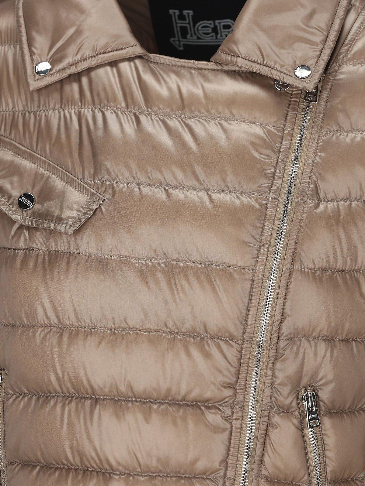 Herno Ultralight Bomber Jacket In Dove Grey
