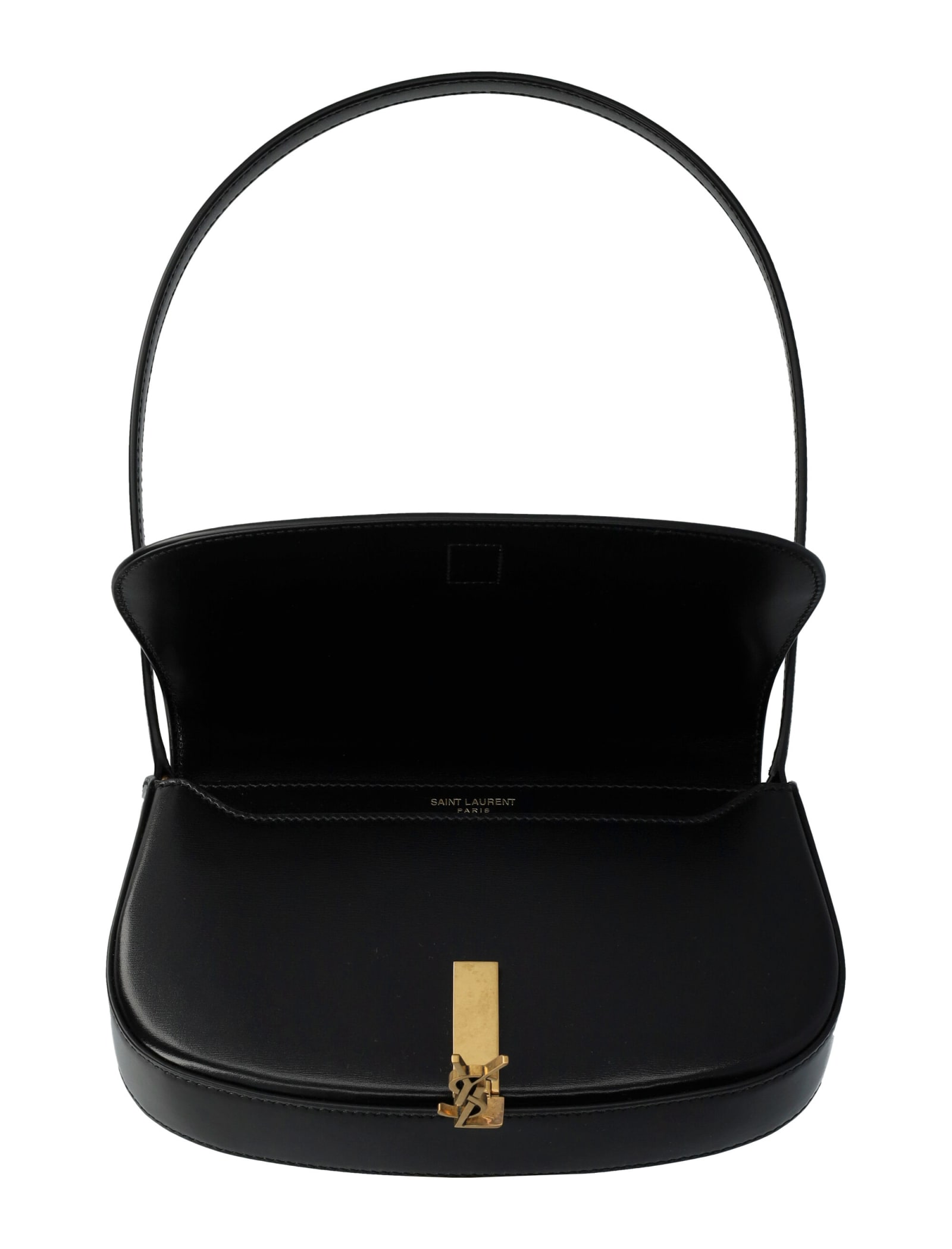 Saint Laurent Mini Voltaire Shoulder Bag In Black