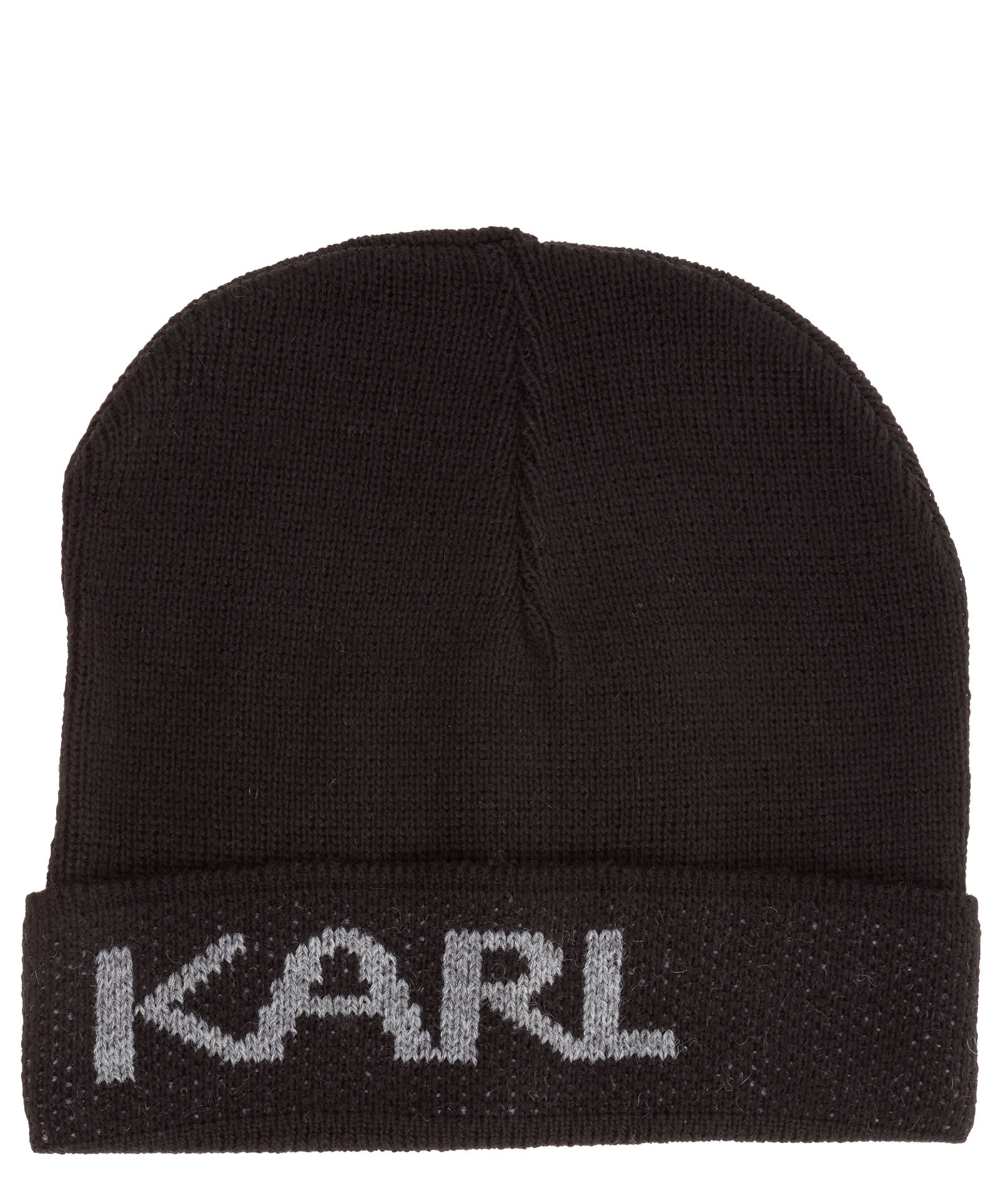 Karl Lagerfeld Karl Logo Wool Beanie