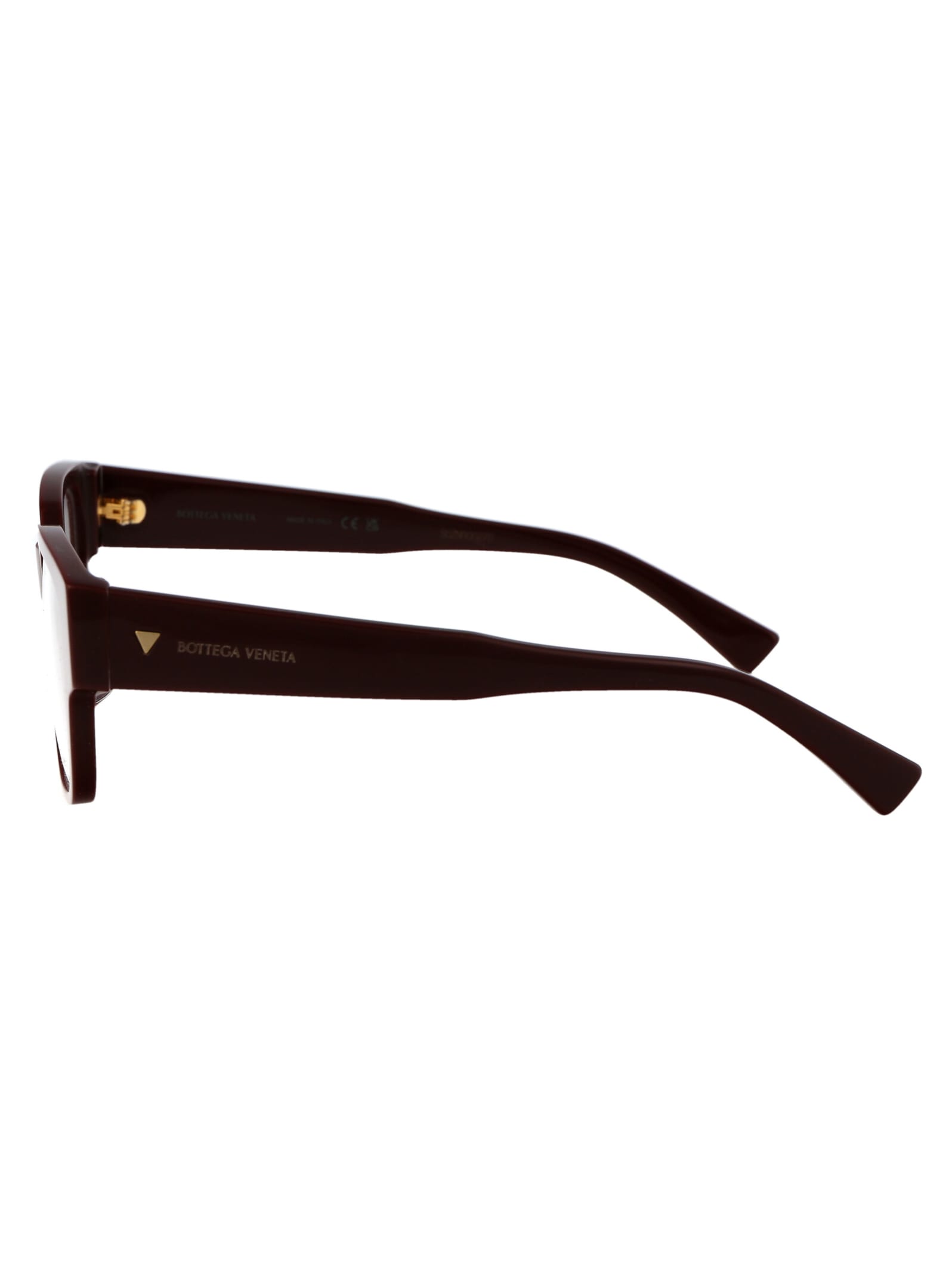 Bottega Veneta Bv1289o Glasses In 003 Burgundy Burgundy Transparent