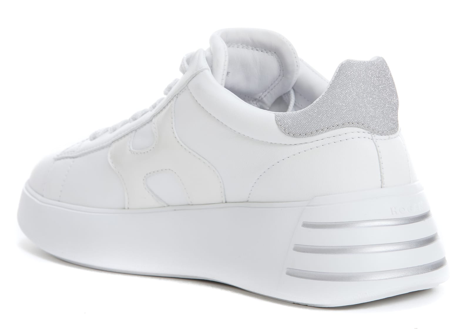 Shop Hogan Rebel Sneakers  In White