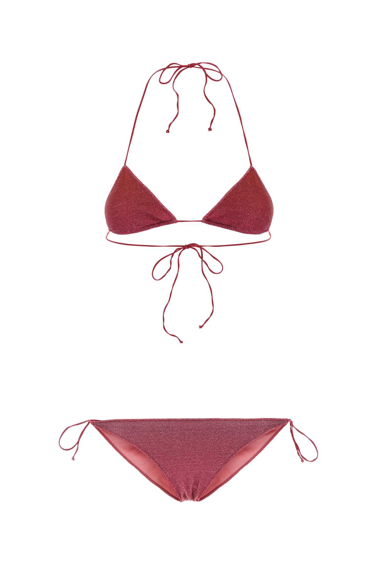 Dark Pink Nylon Blend Bikini