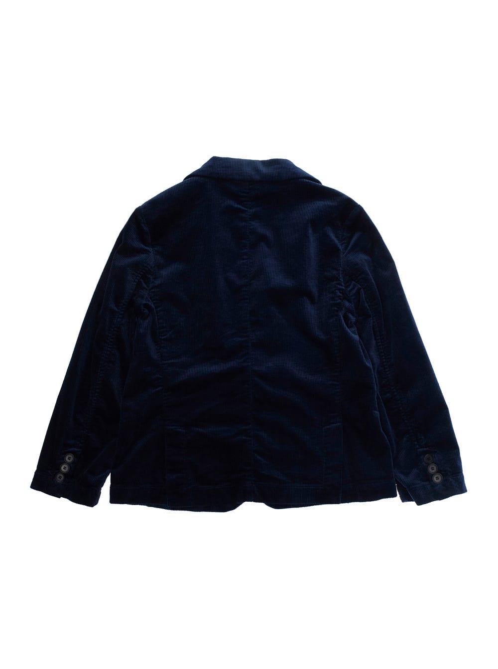Il Gufo Blue Jacket With Notched Revers In Corduroy Boy In Blue