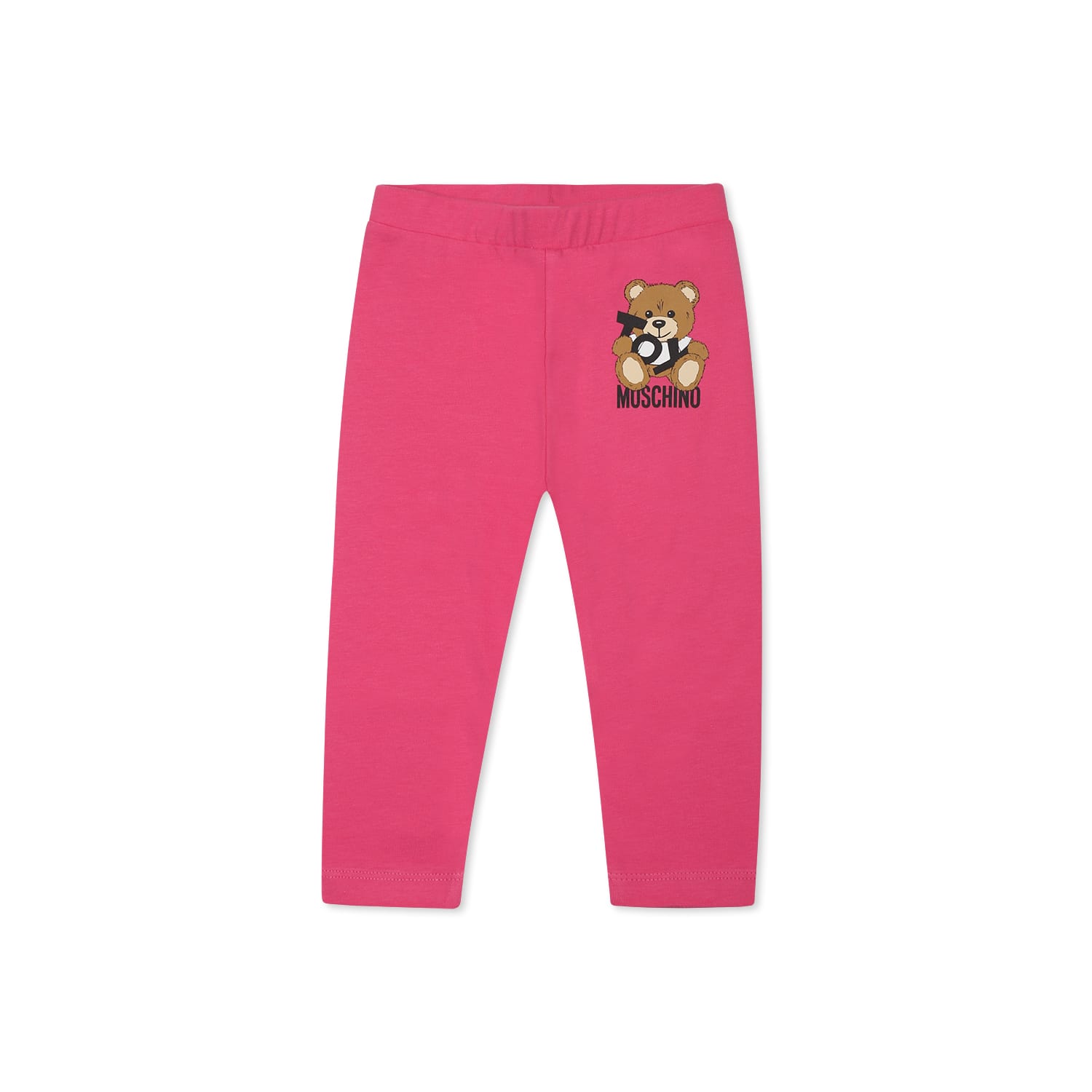 Moschino Logo-print Trousers In Fuchsia