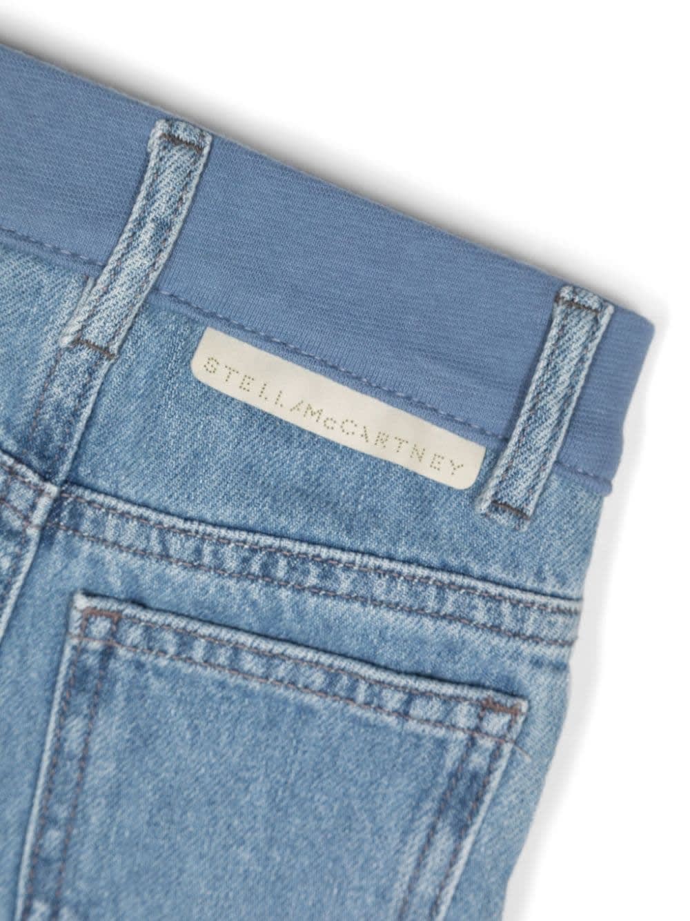 Shop Stella Mccartney Jeans With Logo In Blue