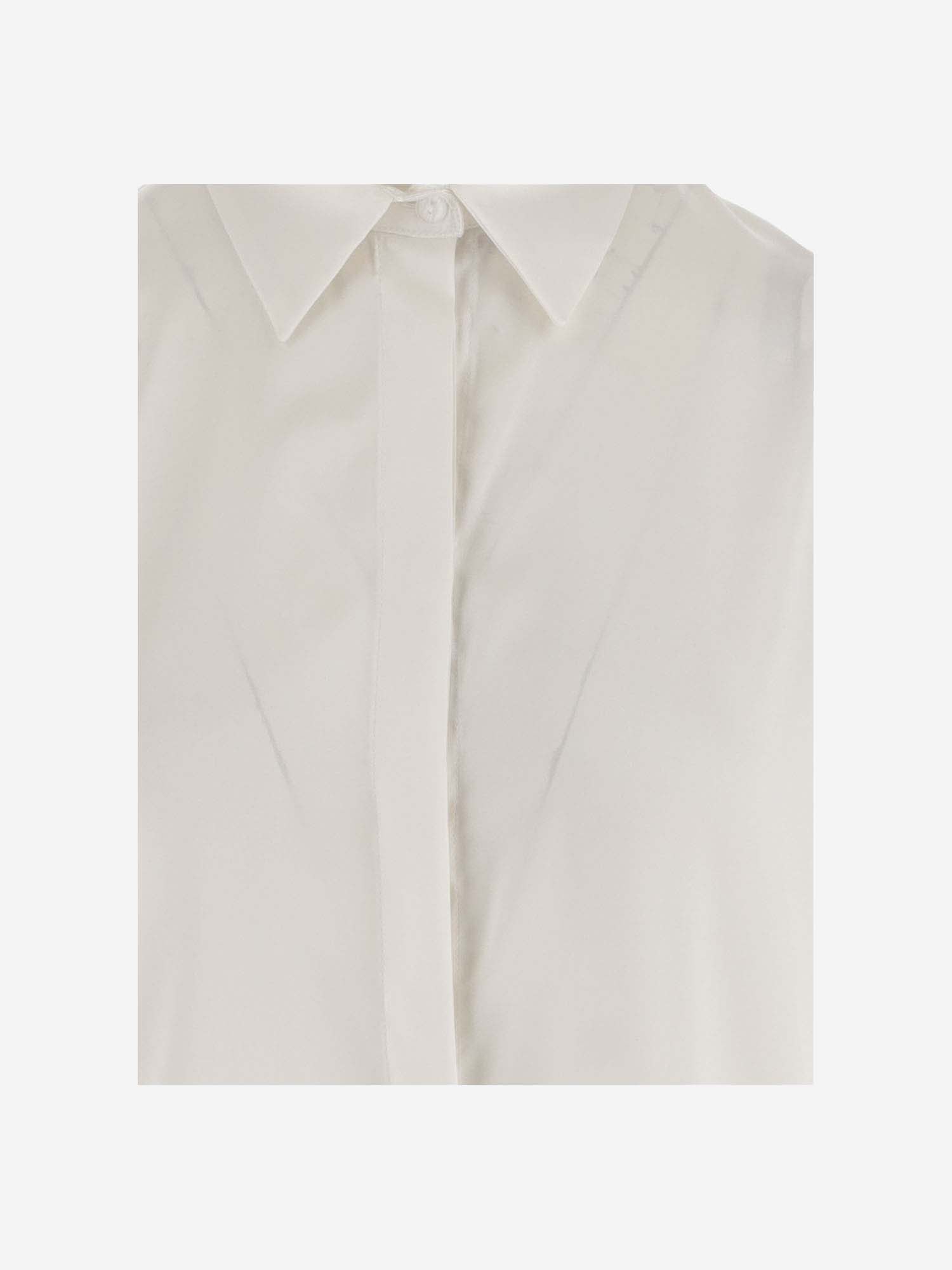 Shop Wild Cashmere Stretch Silk Chemise Dress In White