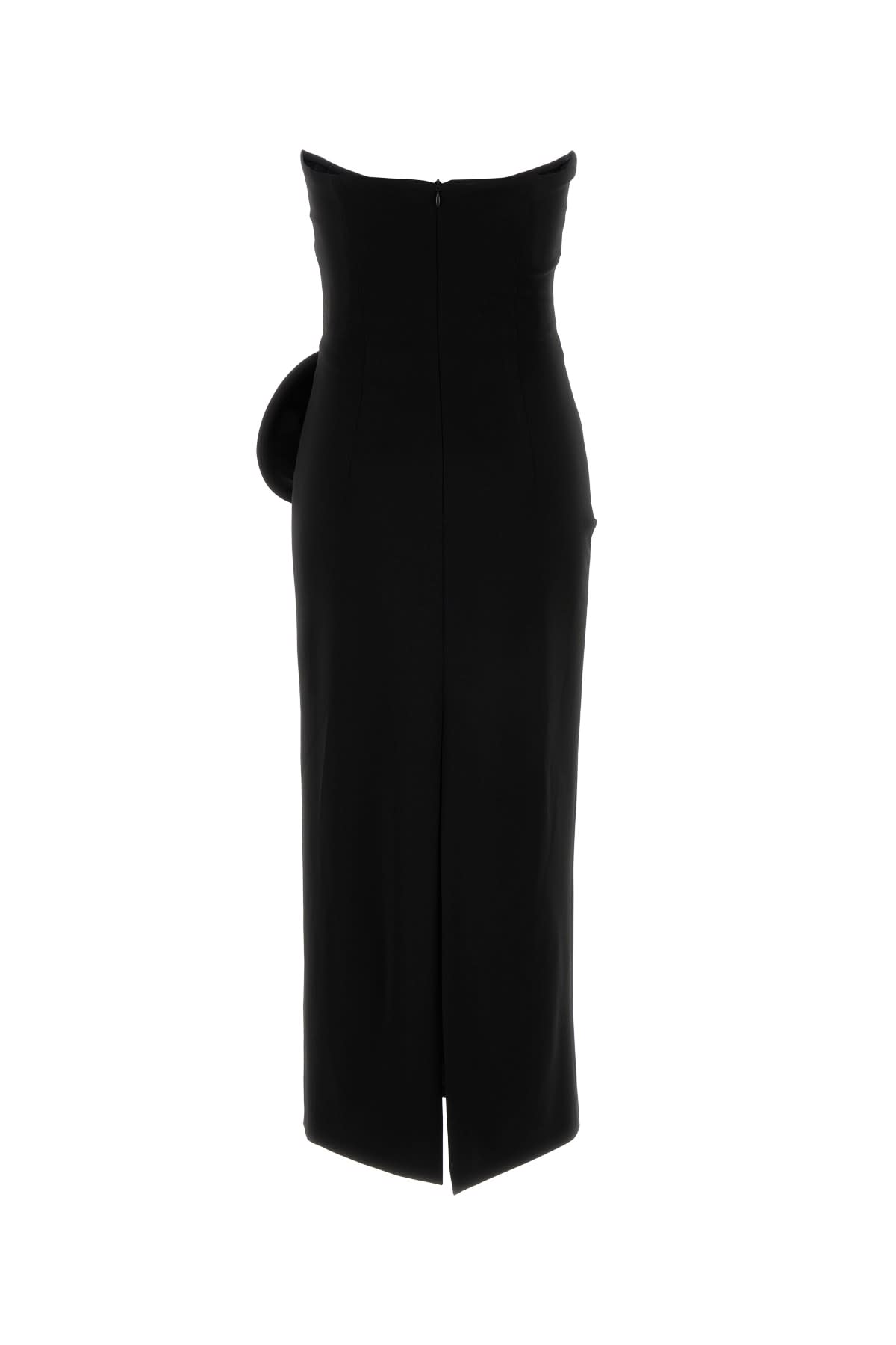 Shop Magda Butrym Midi Evening Dress In Black