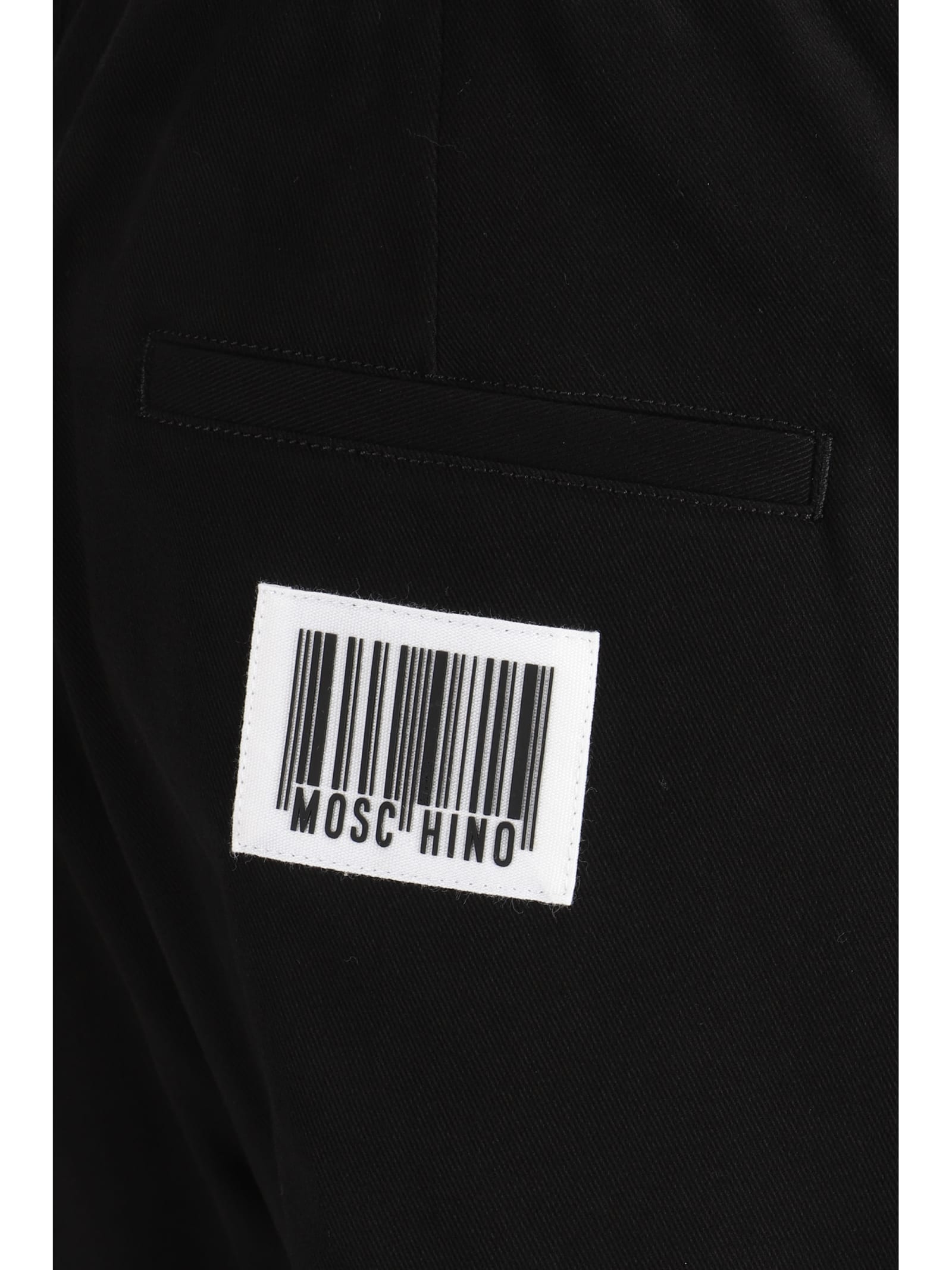 Shop Moschino Pants In Black 555