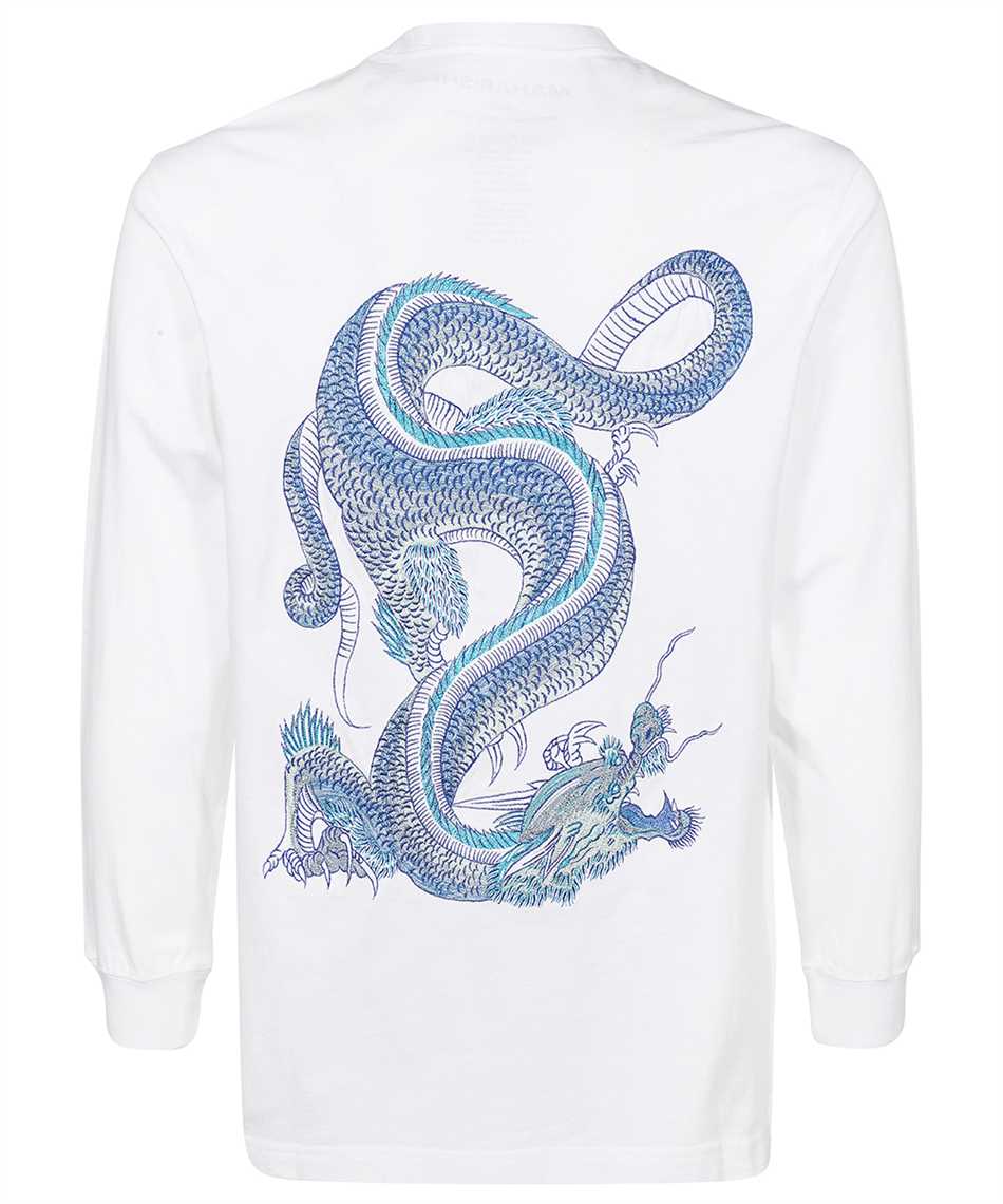 Maharishi Dragon-embroidered Long-sleeve T-shirt In White