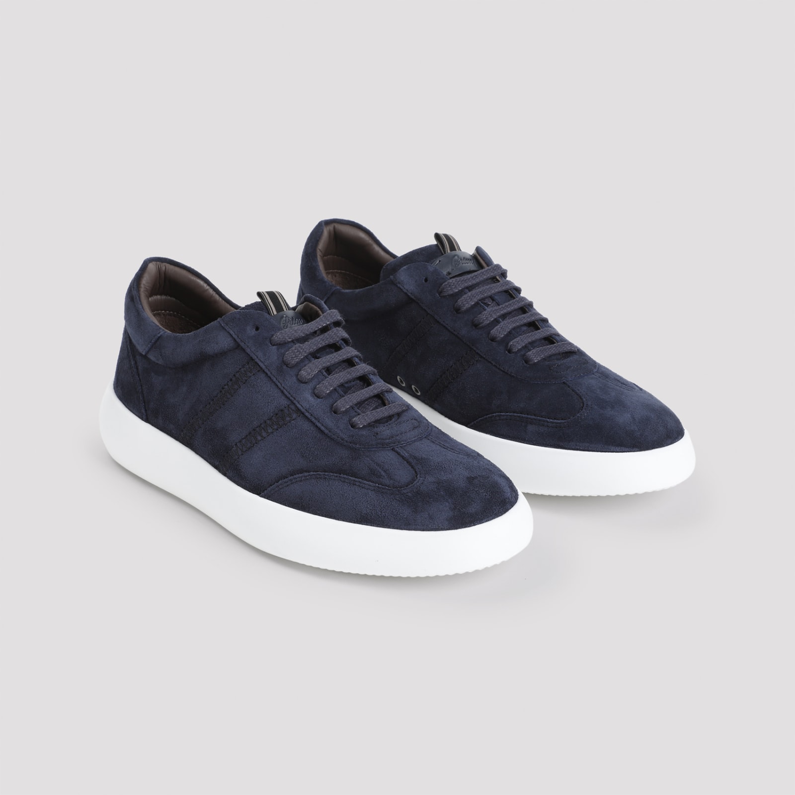 Shop Brioni New Cassette Sneakers In Navy