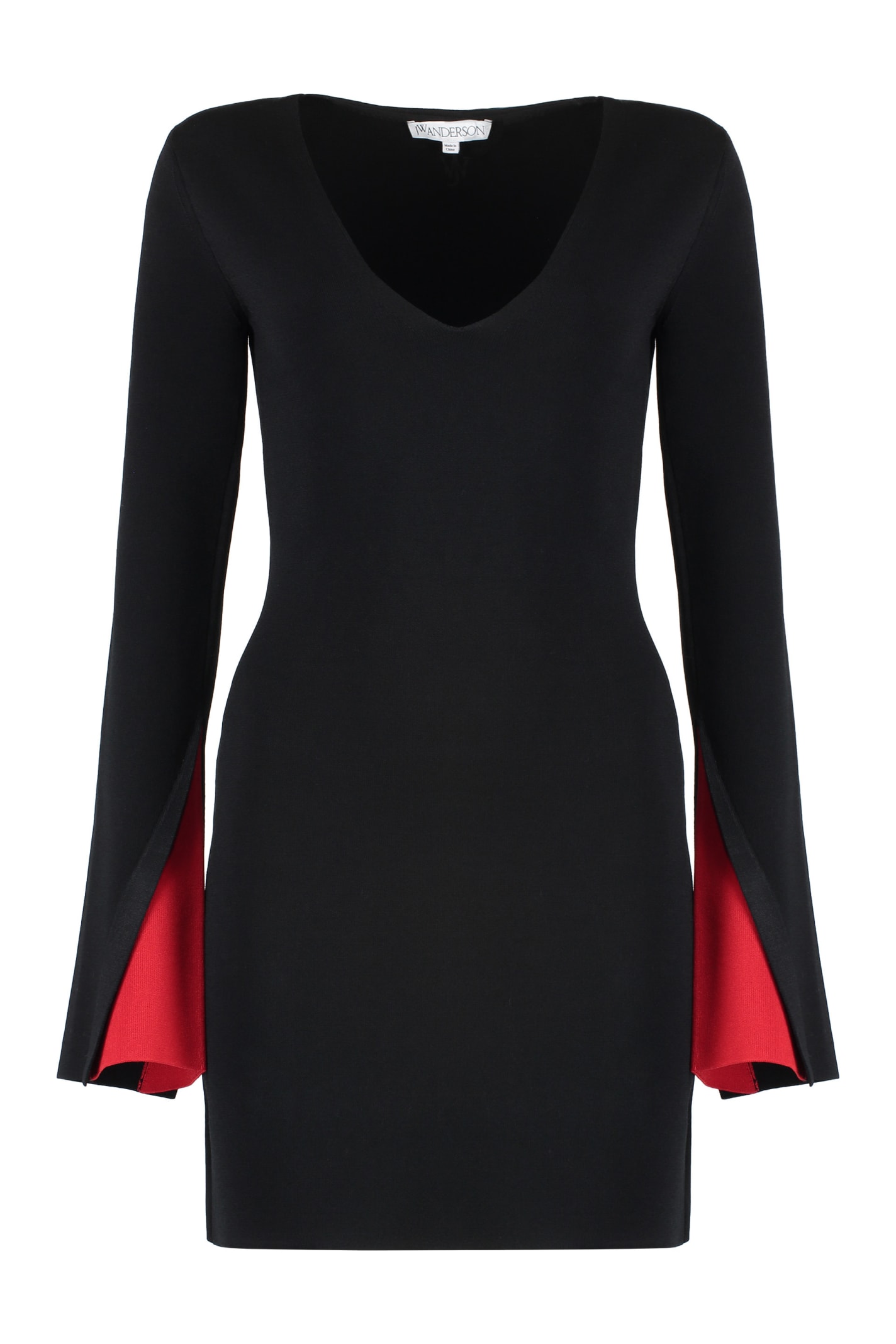 Shop Jw Anderson Viscose Dress In Black