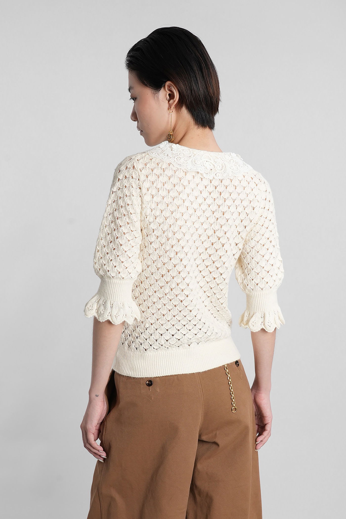 Chloé Knitwear In Beige Cotton In Neutral