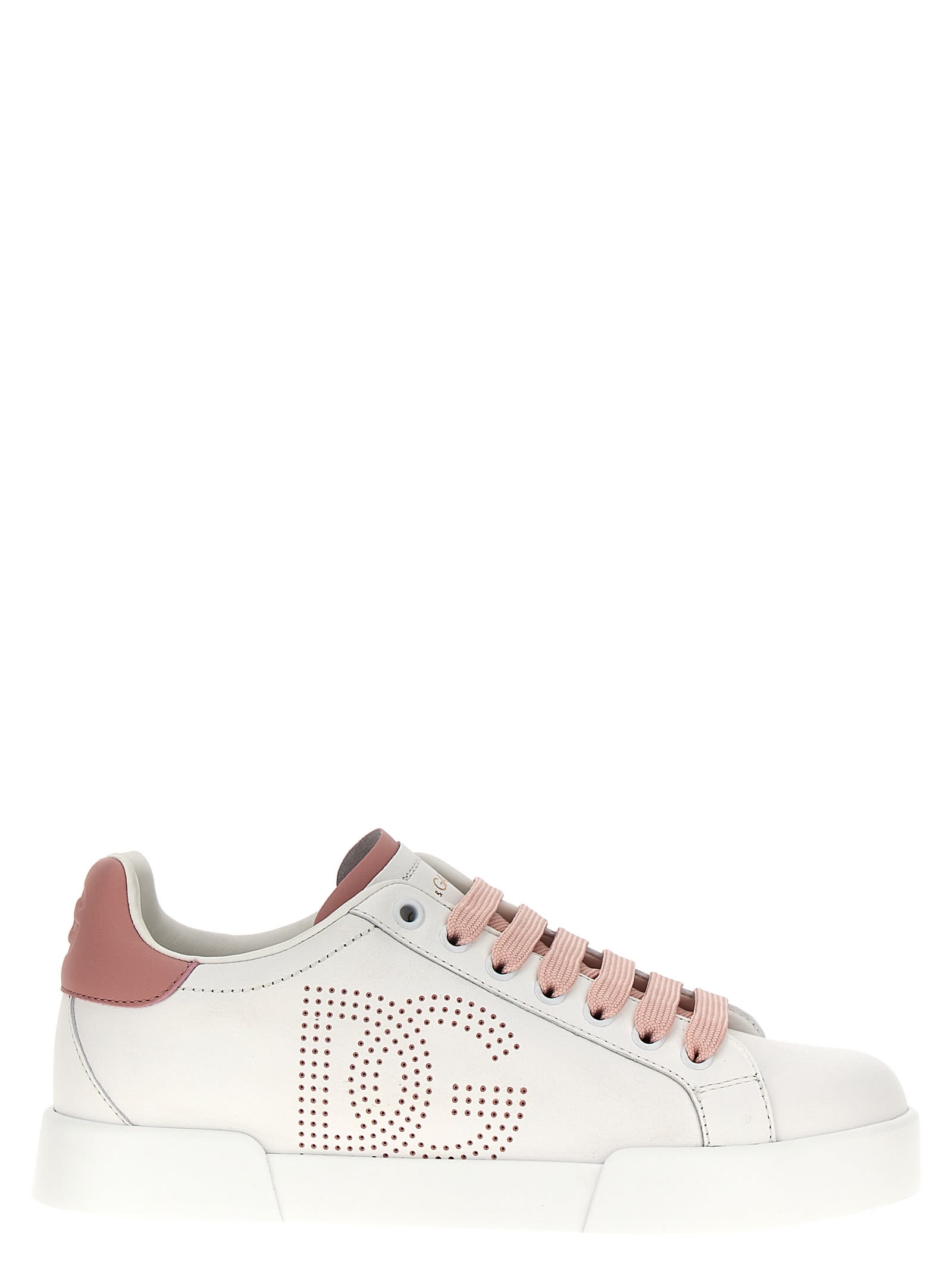 Shop Dolce & Gabbana Portofino Sneakers In White