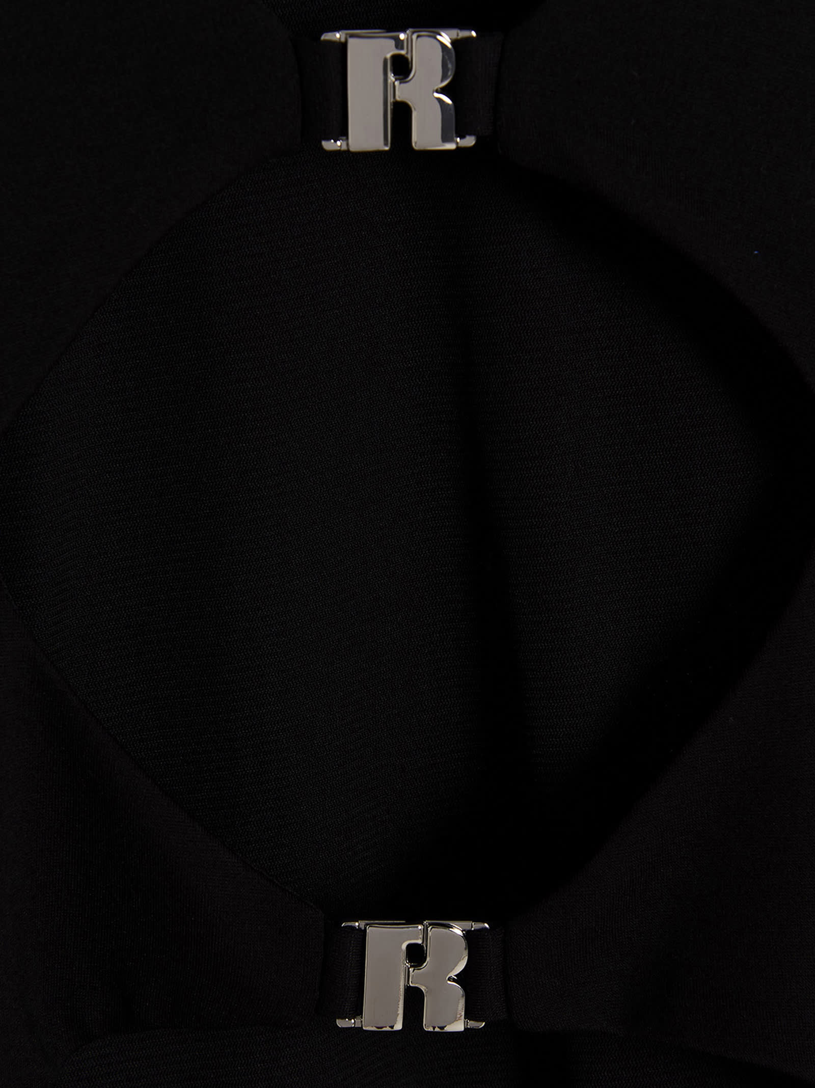 Shop Rotate Birger Christensen Logo Jersey Dress In Black
