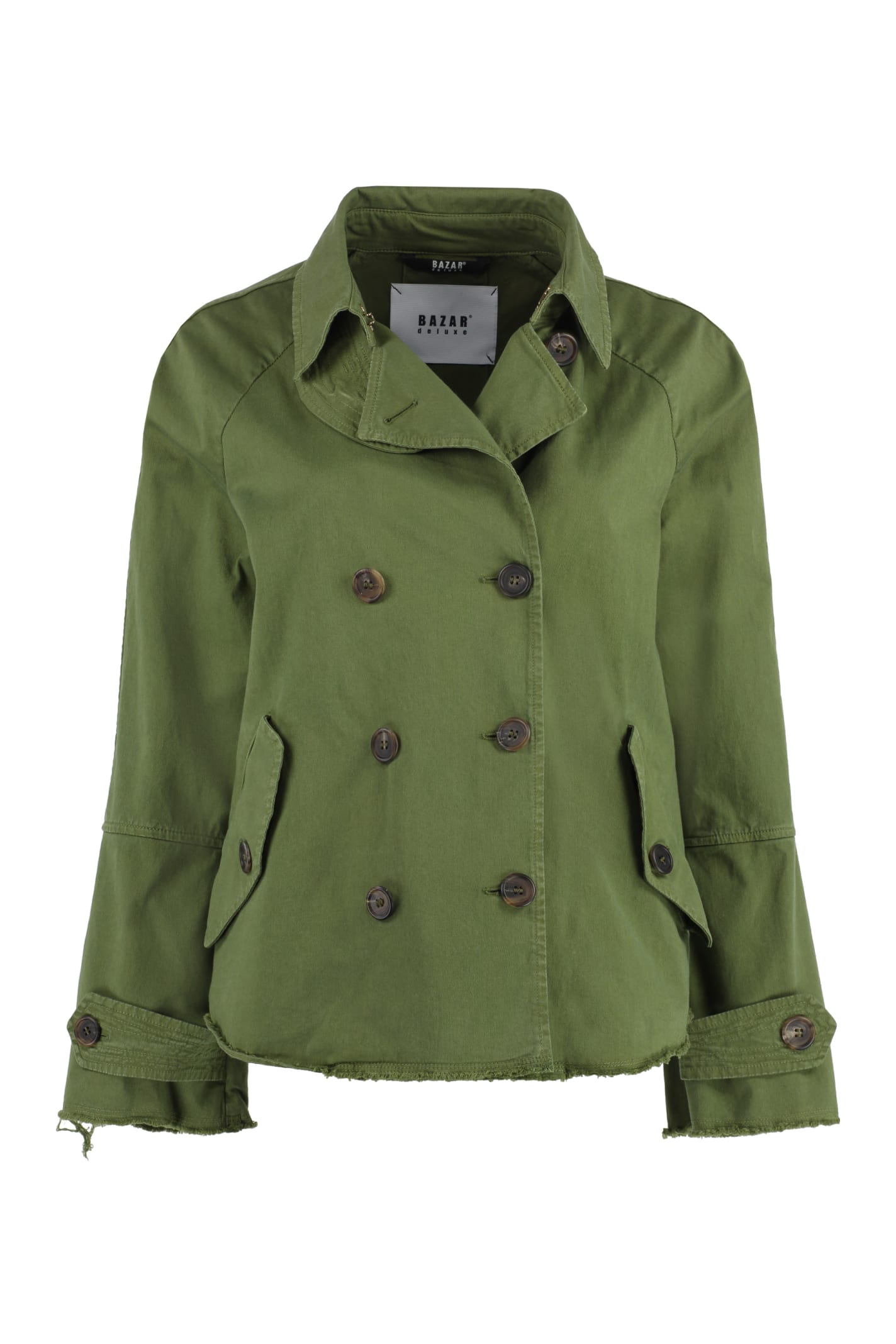 Bazar Deluxe Double-breasted Trench Jacket In Military ModeSens