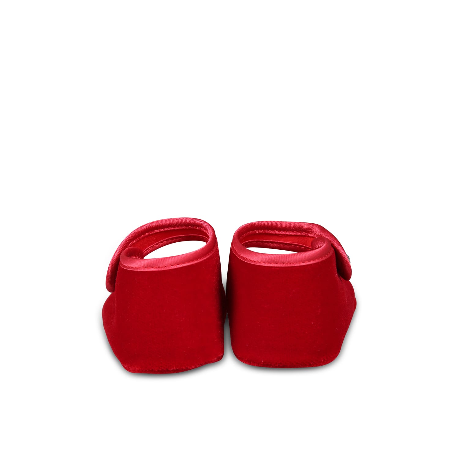 Monnalisa Red Ballet Flats For Baby Girl In Red