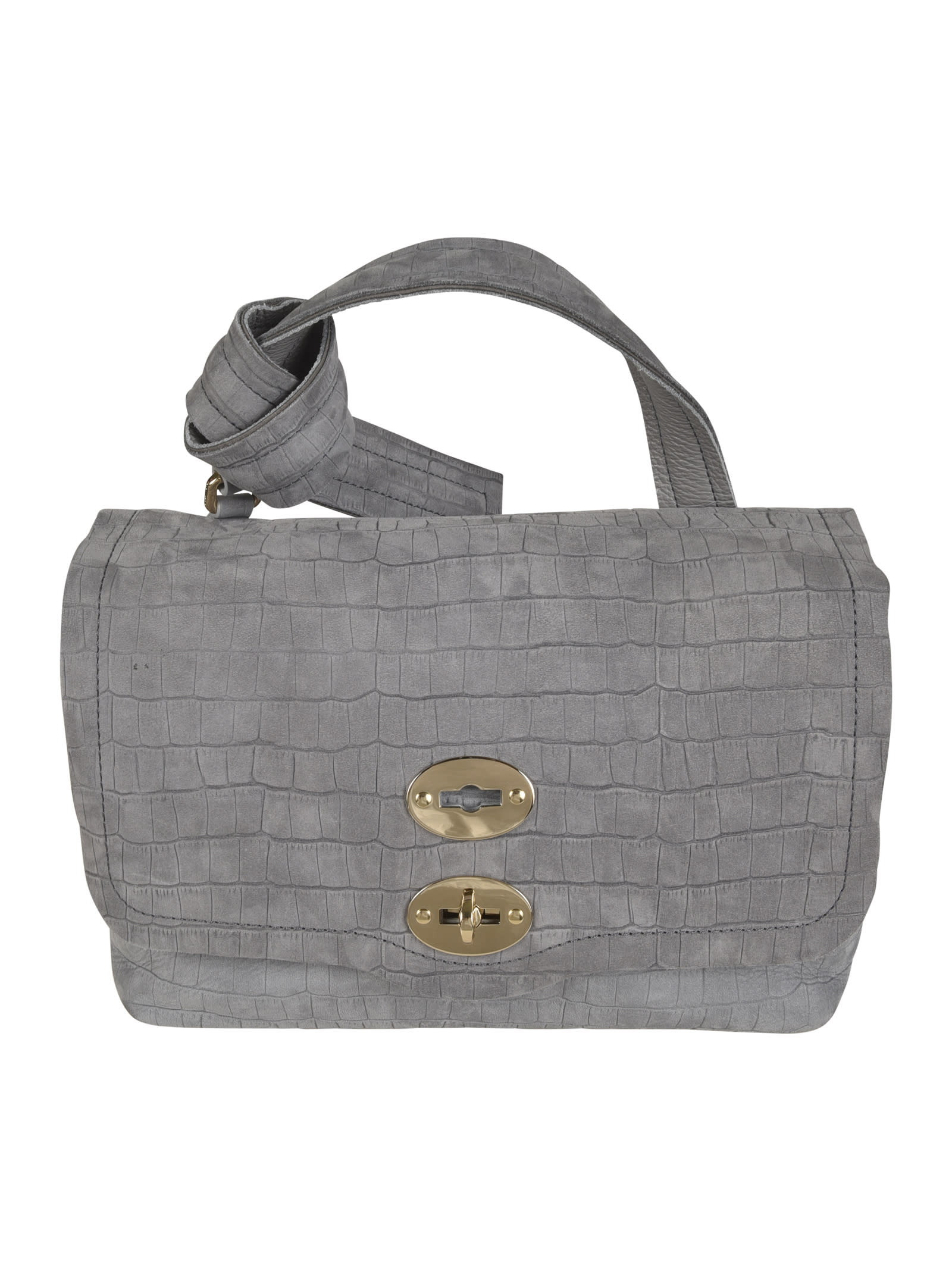 Shop Zanellato Caiman Postina Tote In Grey