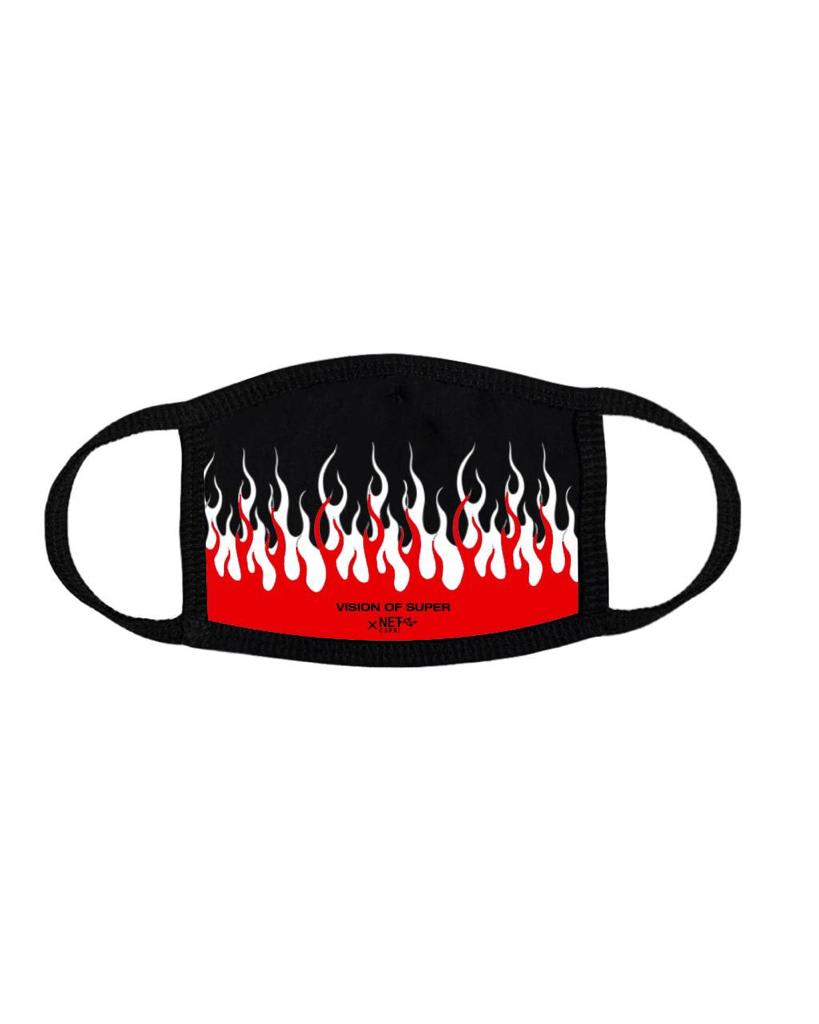 Shop Vision Of Super Fire Mask In Flame Red/black