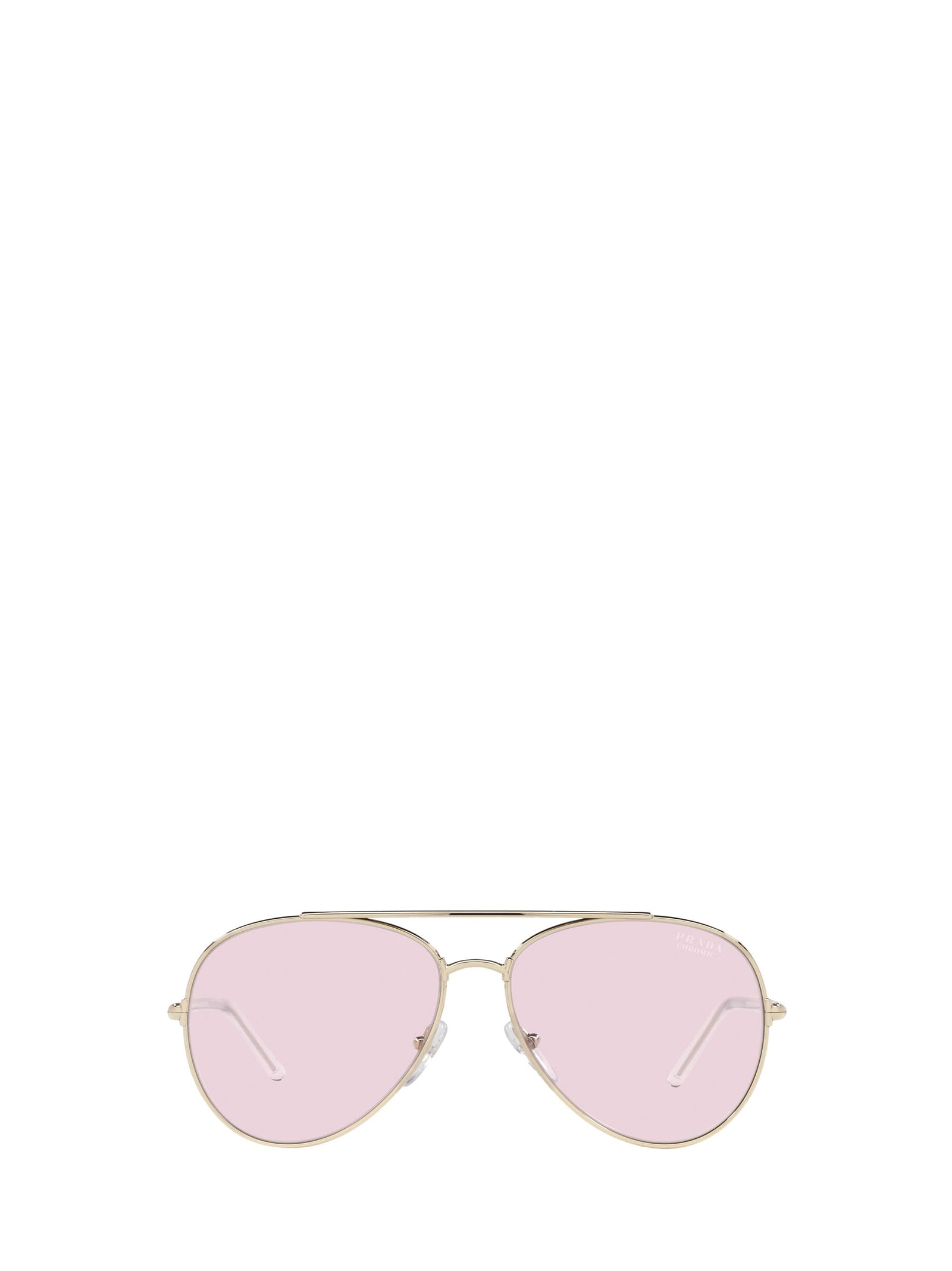 Prada Eyewear Prada Pr 66xs Pale Gold Sunglasses