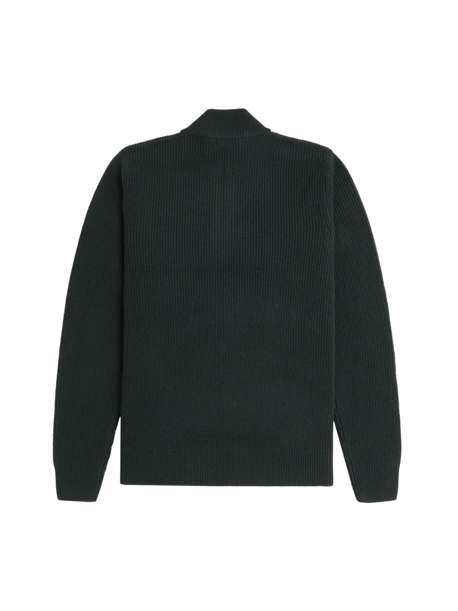 Fred Perry Shirt With Zip. In Green