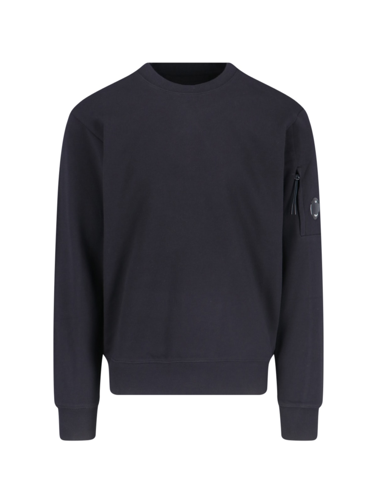 C.p. Company 'diagonal Raised Fleece' Sweatshirt In Black