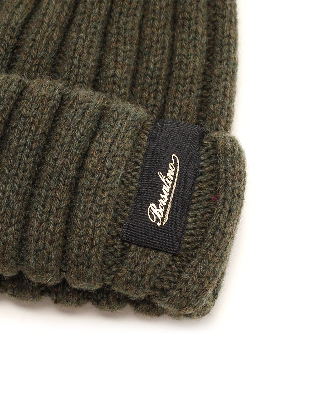 Shop Borsalino Ribbed Cashmere Beanie In Brown