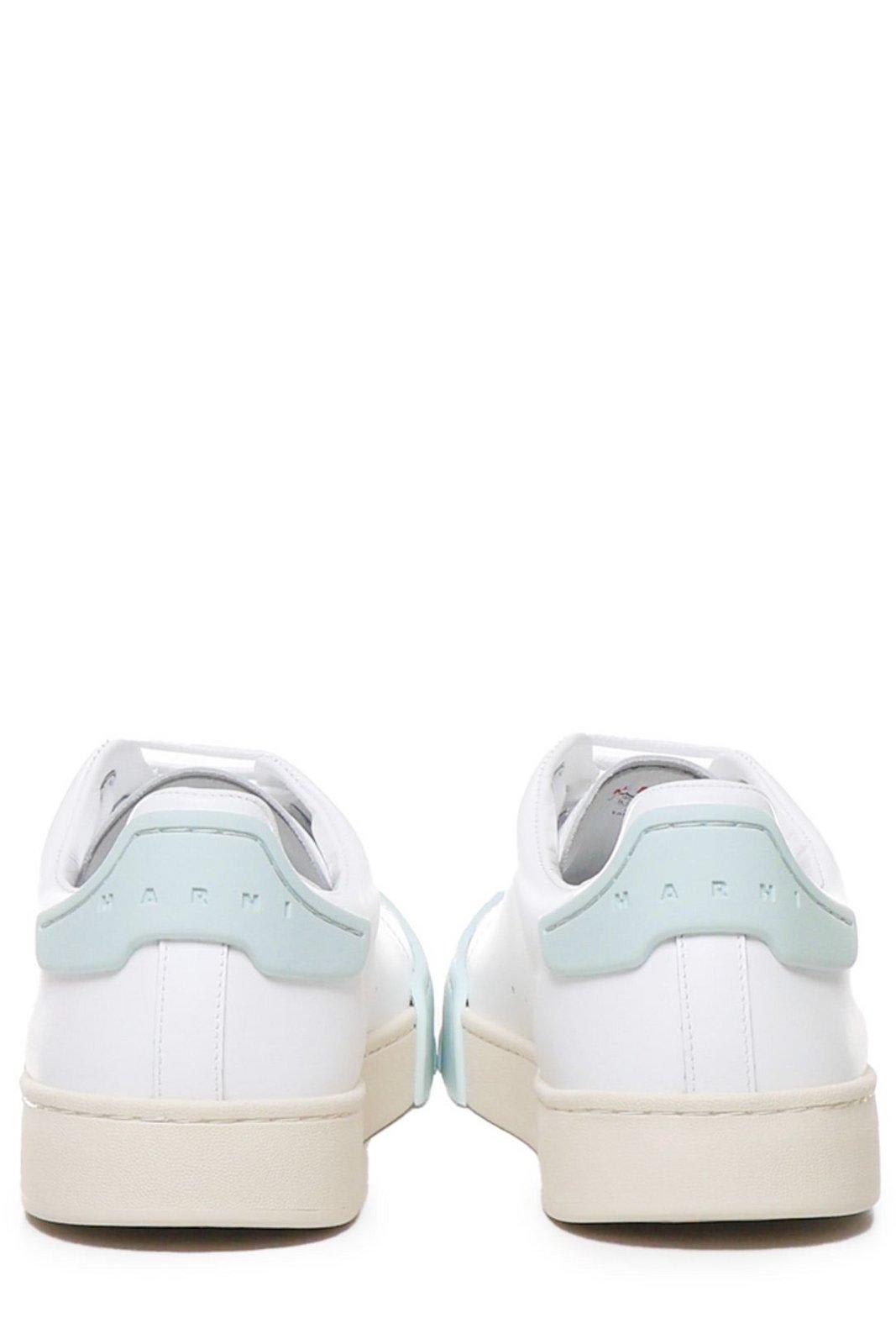 Shop Marni Dada Bumper Low-top Sneakers In Lily White/mineral Ice