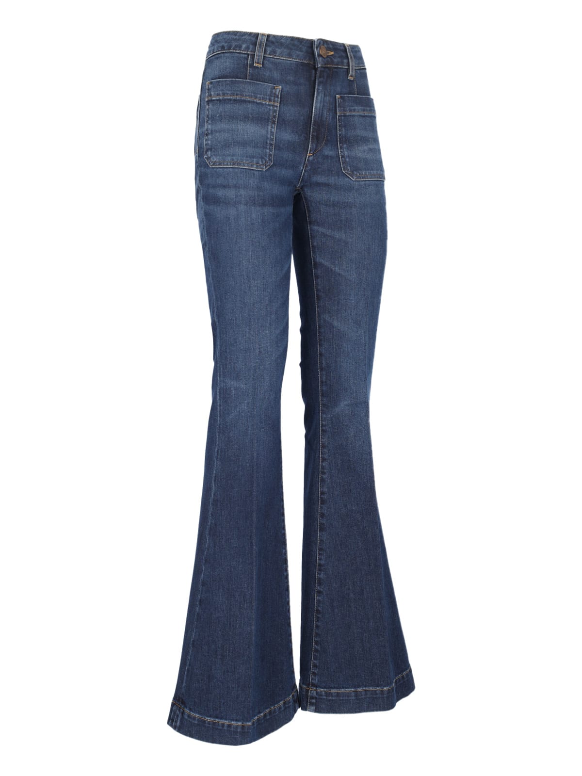 Shop The Seafarer Delphine Bootcut Jeans In Blue