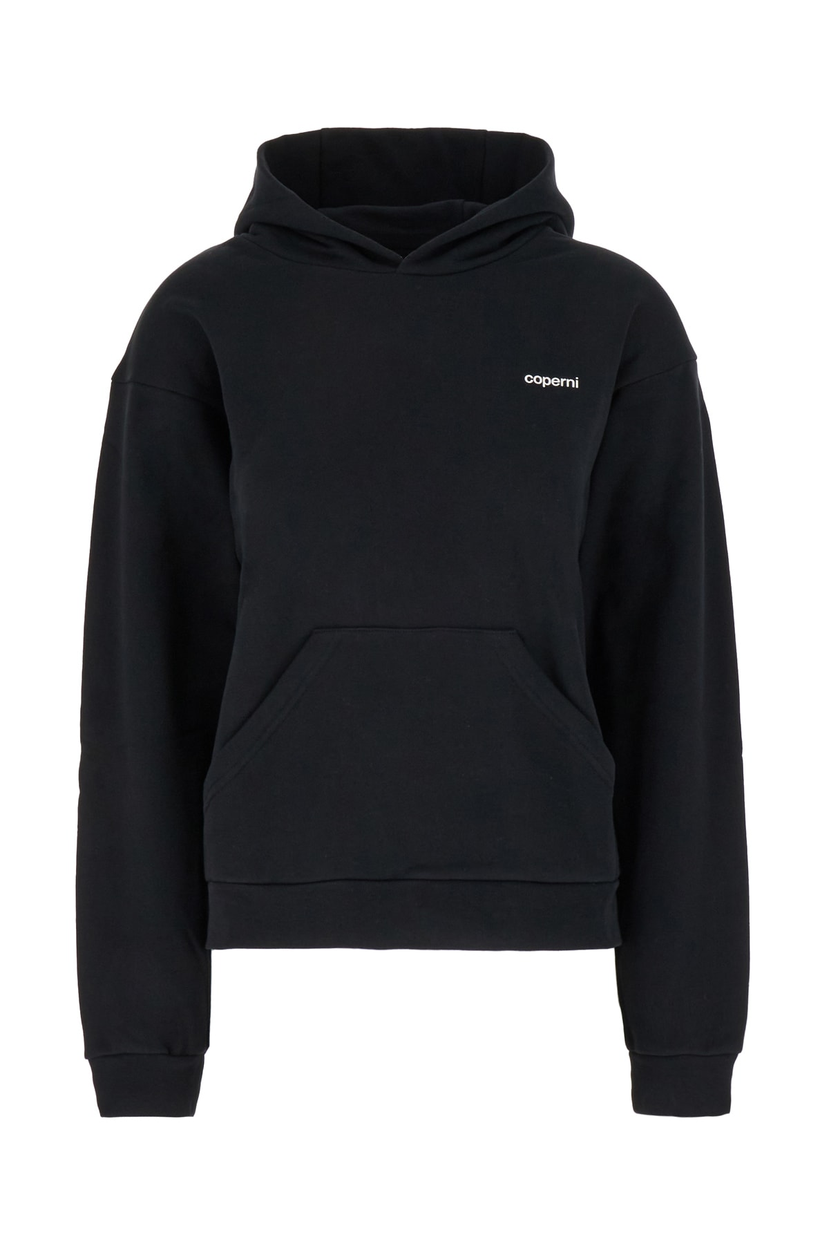 Black Stretch Cotton Sweatshirt