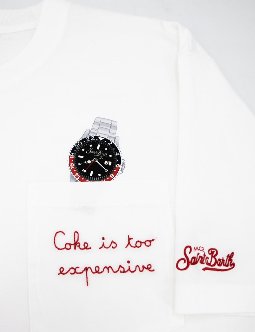 Shop Mc2 Saint Barth T-shirt In Expensive Watch 01n Emb