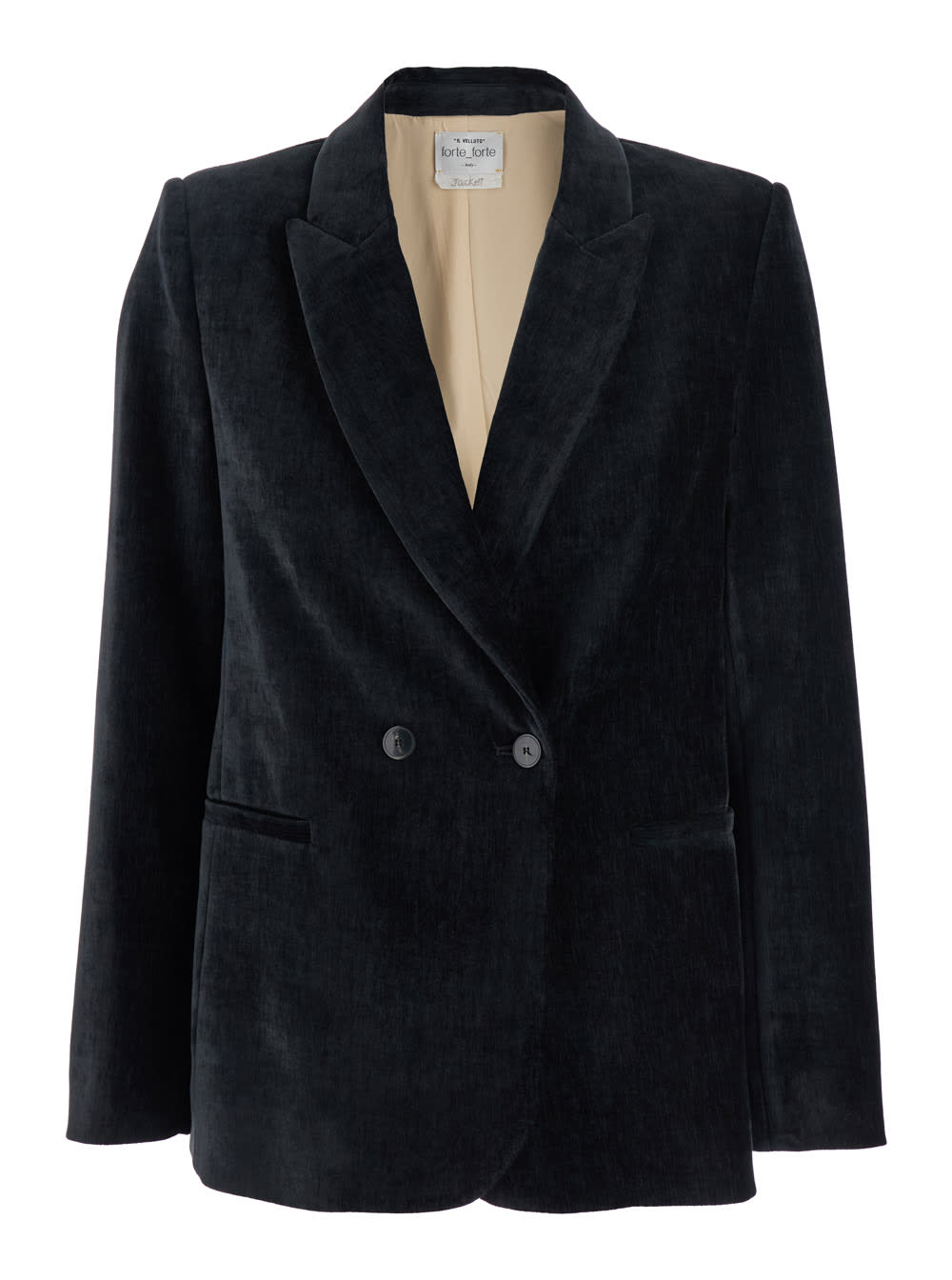 Forte_Forte Velvet Doiuble Breasted Blazer