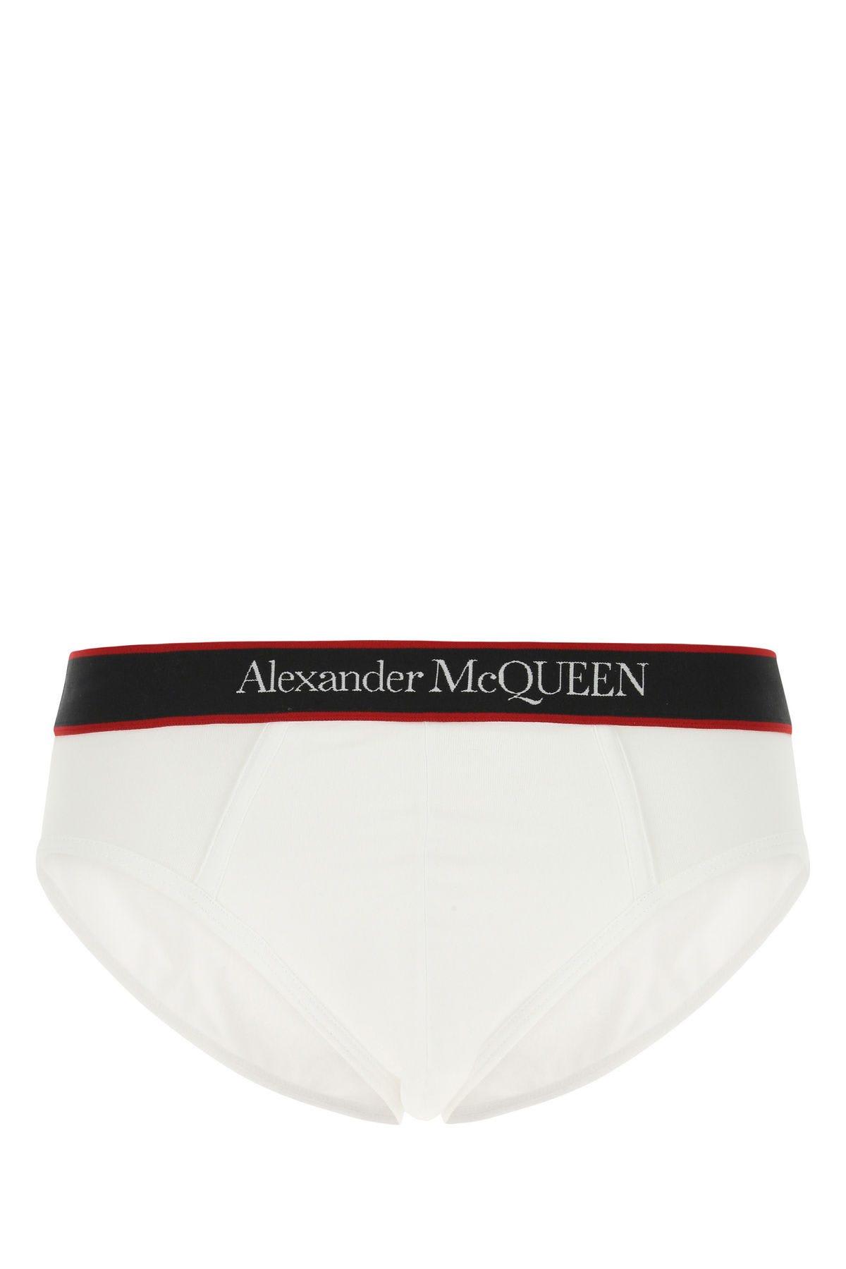 Alexander McQueen White Stretch Cotton Slip
