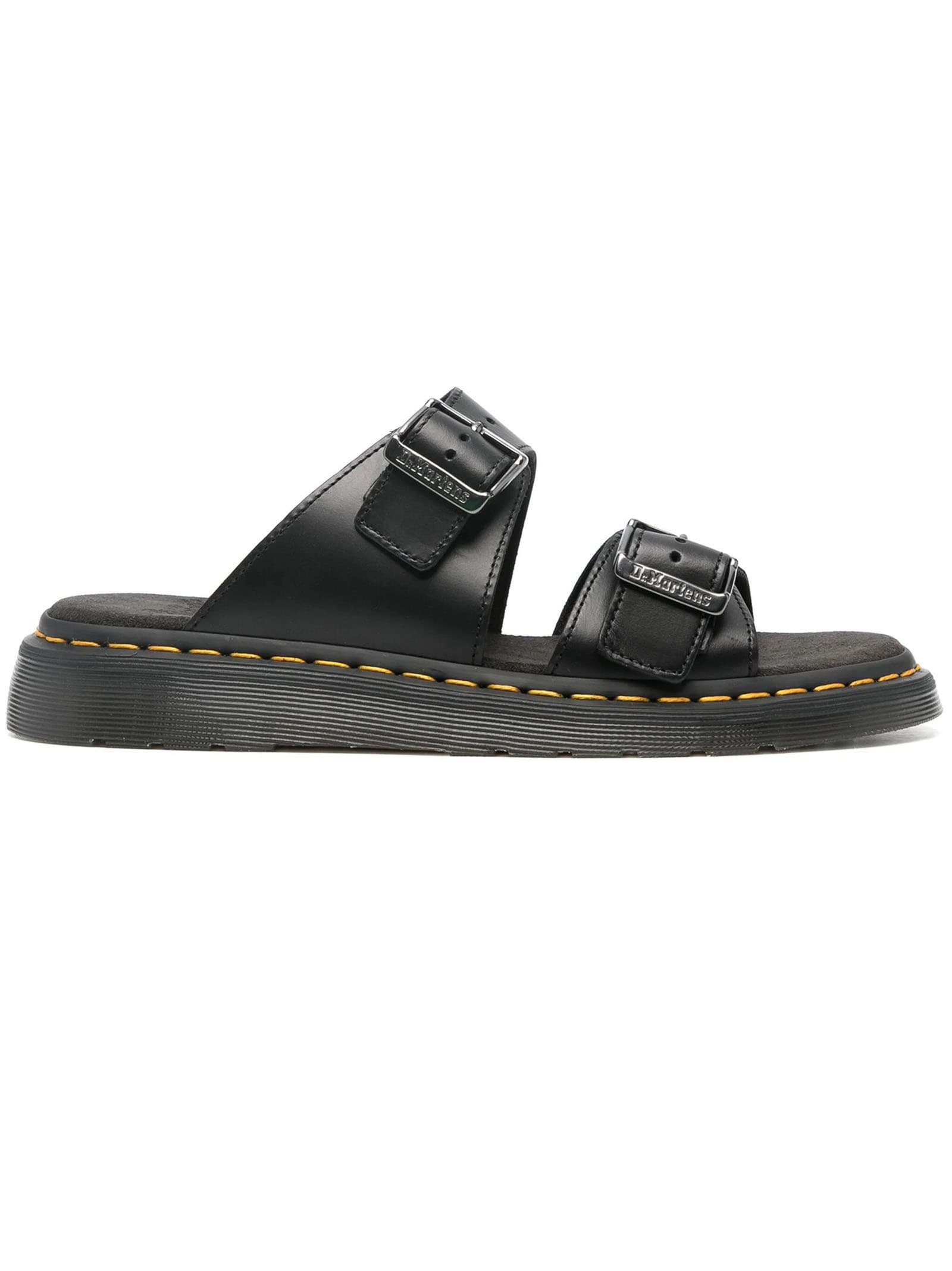Shop Dr. Martens' Black Josef Leather Sandals