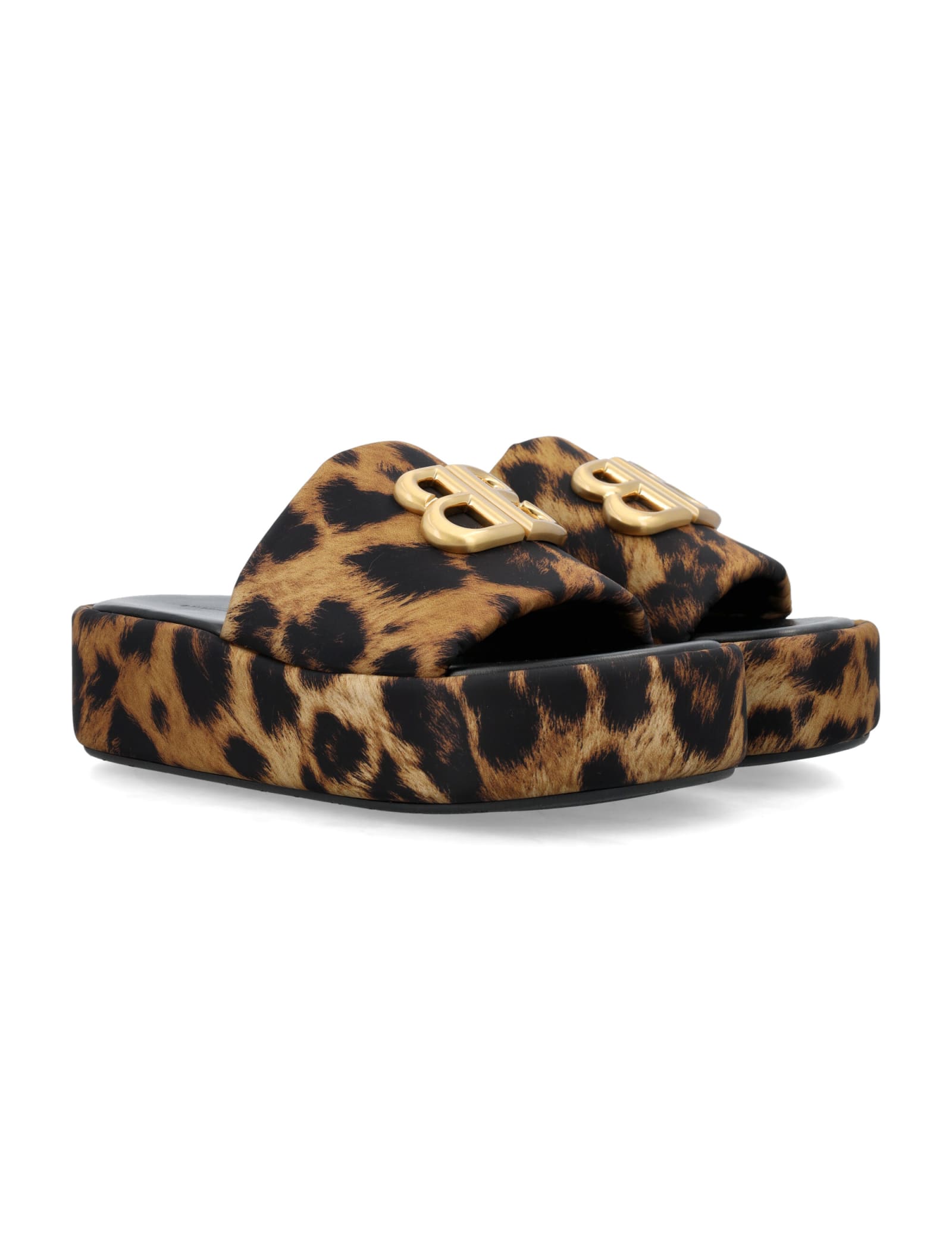 Shop Balenciaga Rise Slide Bb Leo In Leopardorovntst