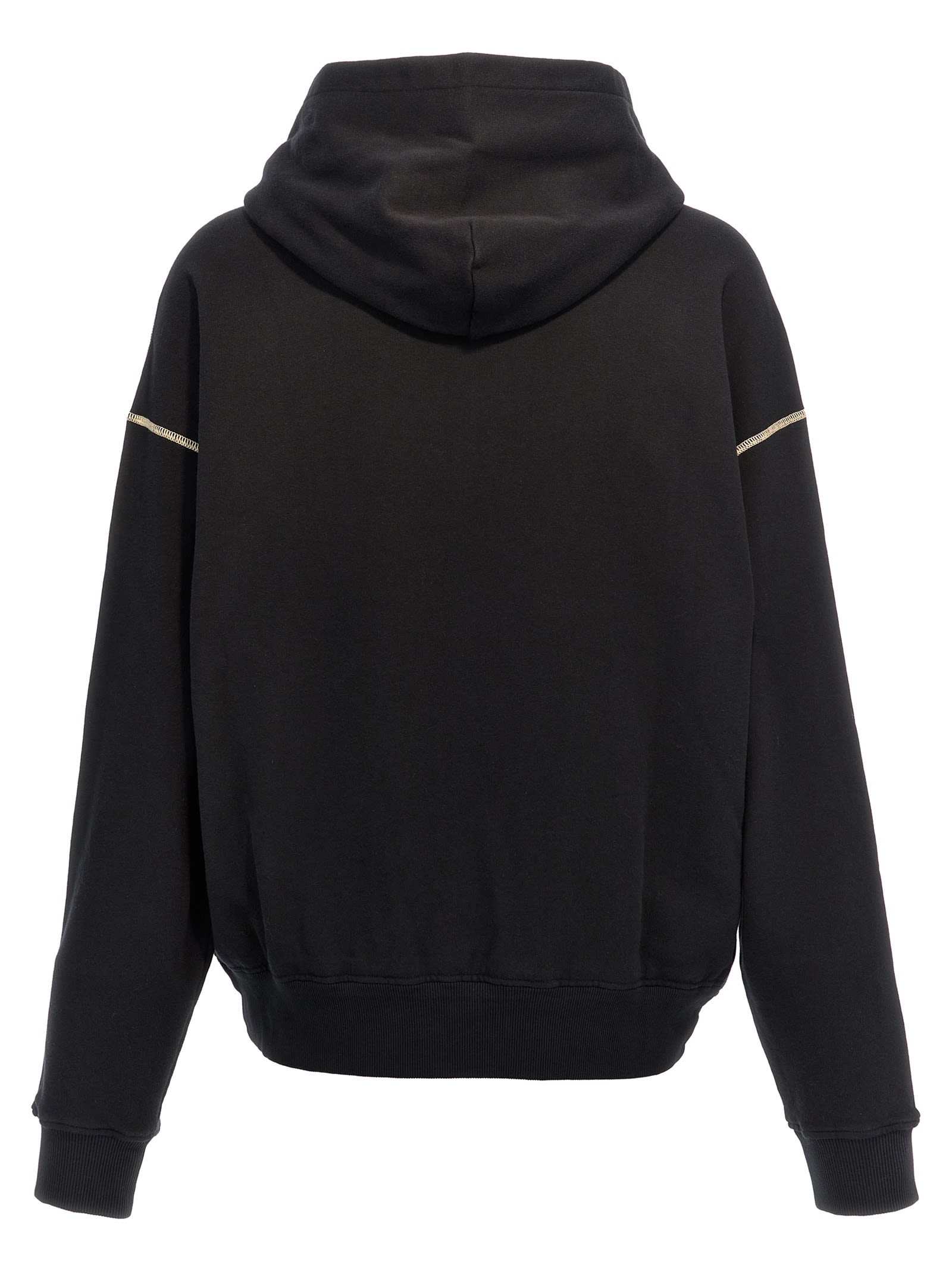 Shop Dolce & Gabbana Logo Print Hoodie In Black