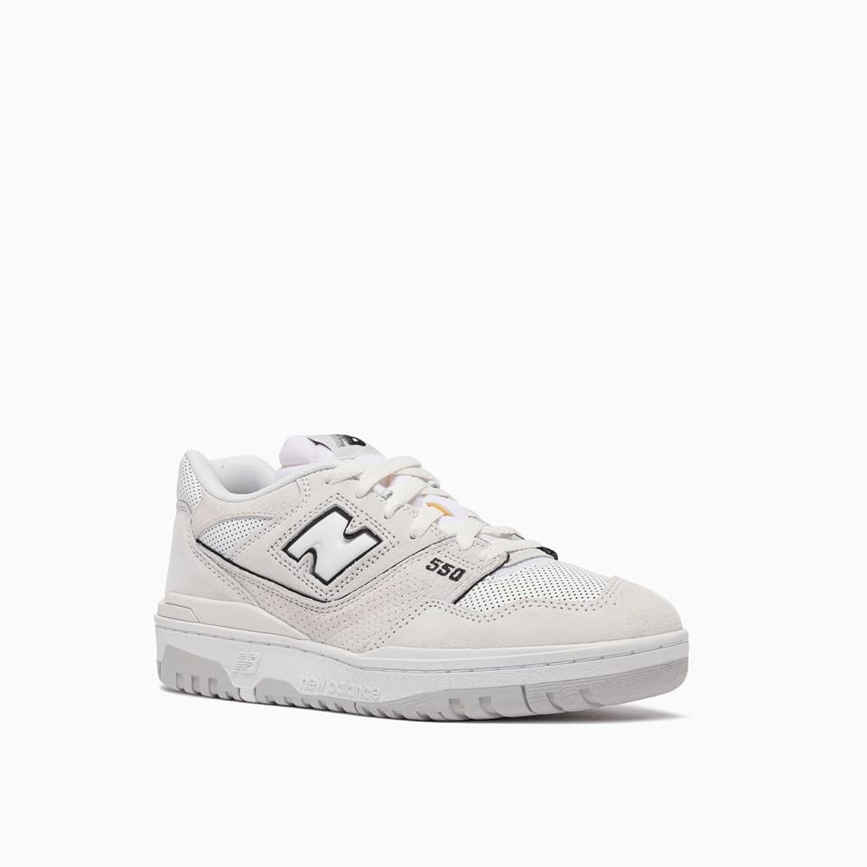 New Balance 550 Perforated Suede Sneakers In Reflection