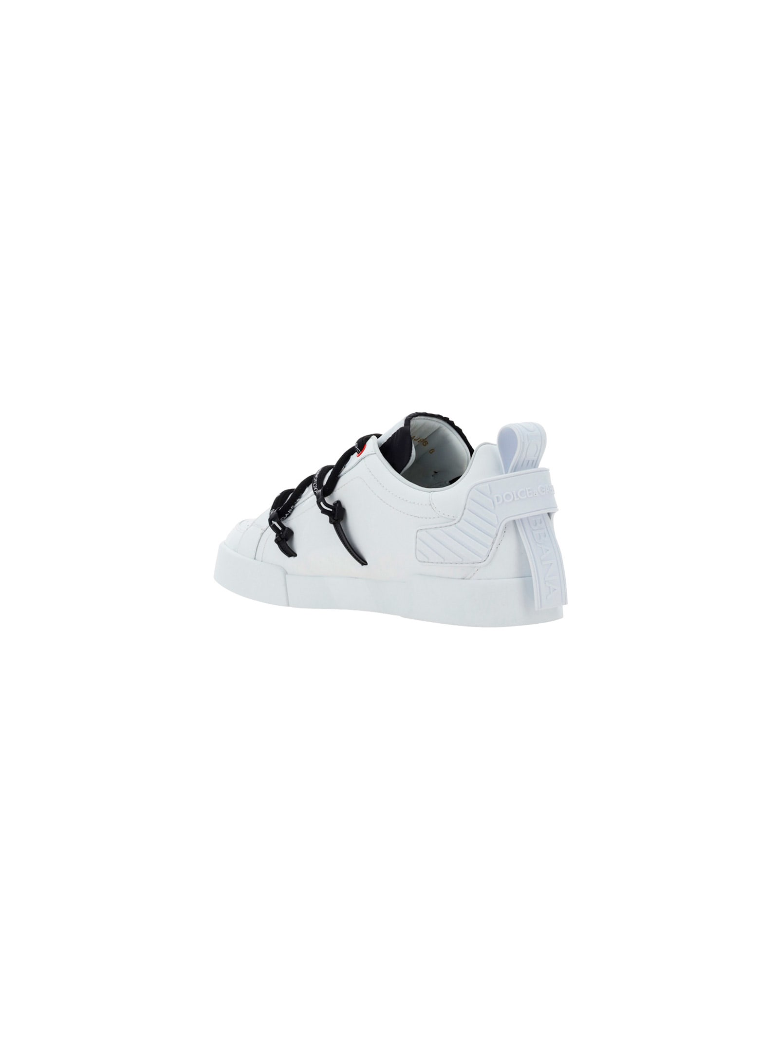 Shop Dolce & Gabbana Portofino Sneakers In Bianco/nero