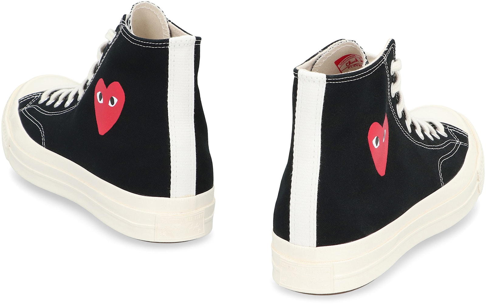 Comme Des Garçons Play X Converse Chuck 70 Multi Heart Sneakers In Black