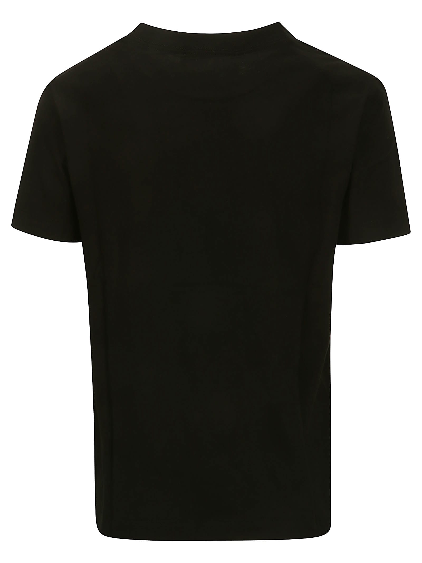 Versace Jeans Couture Logo-print Cotton T-shirt In Black