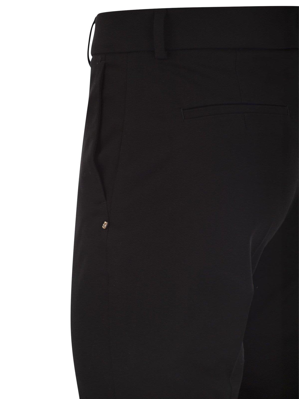 Shop Sportmax High Waist Straight Leg Trousers In Nero